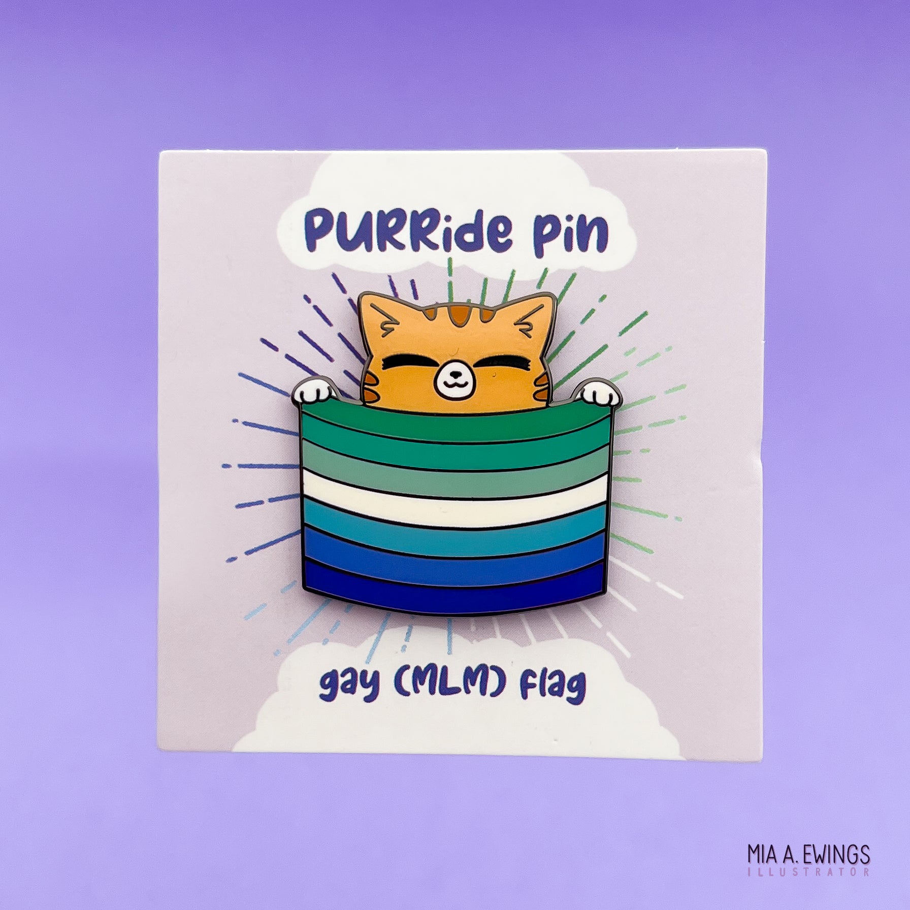 Gay (MLM) PURRide pin