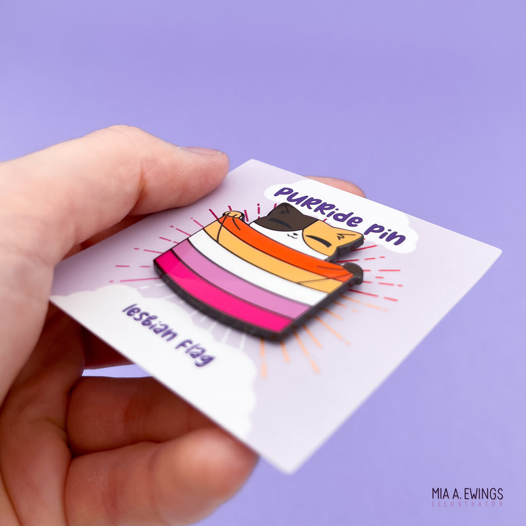 Lesbian PURRide pin