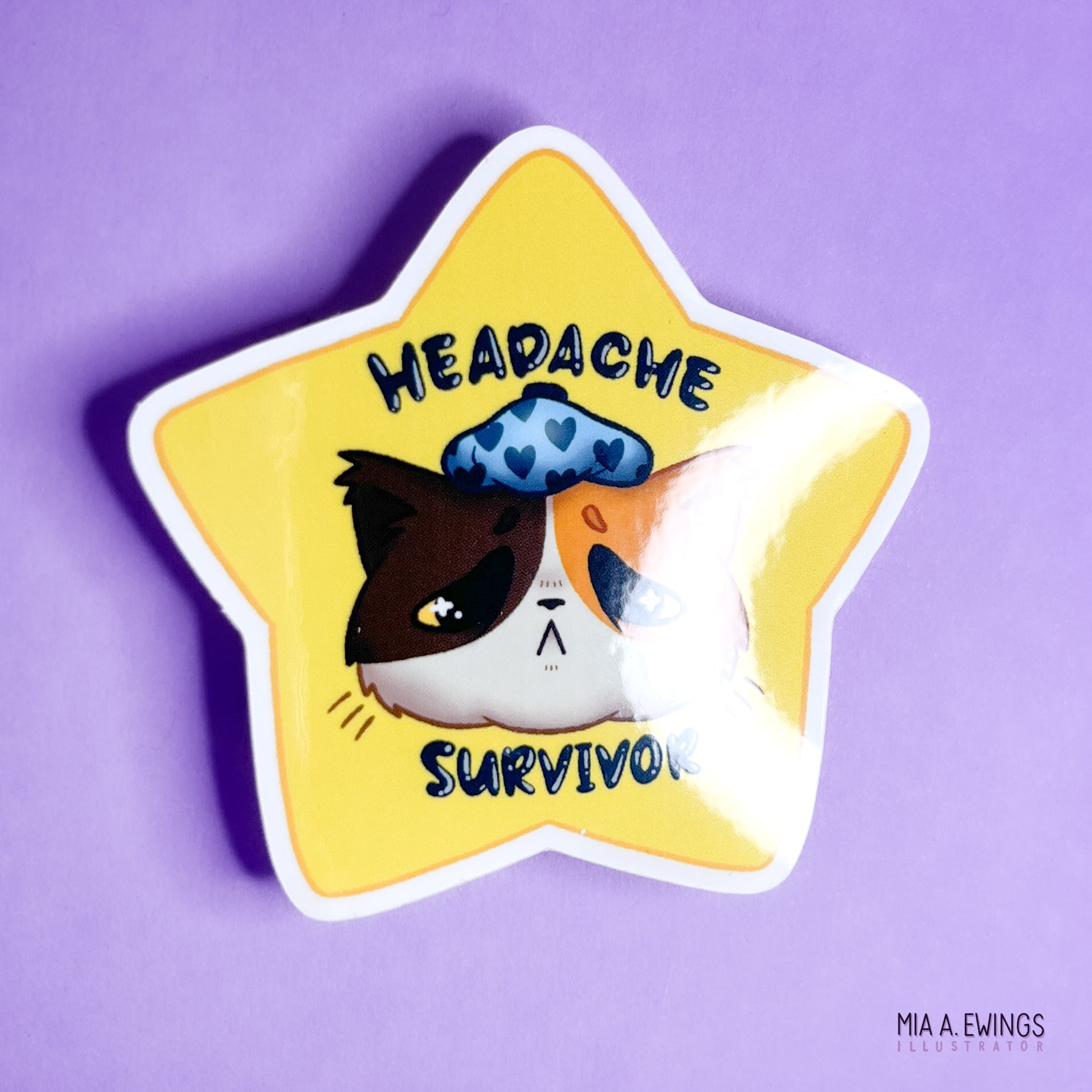 Headache survivor sticker