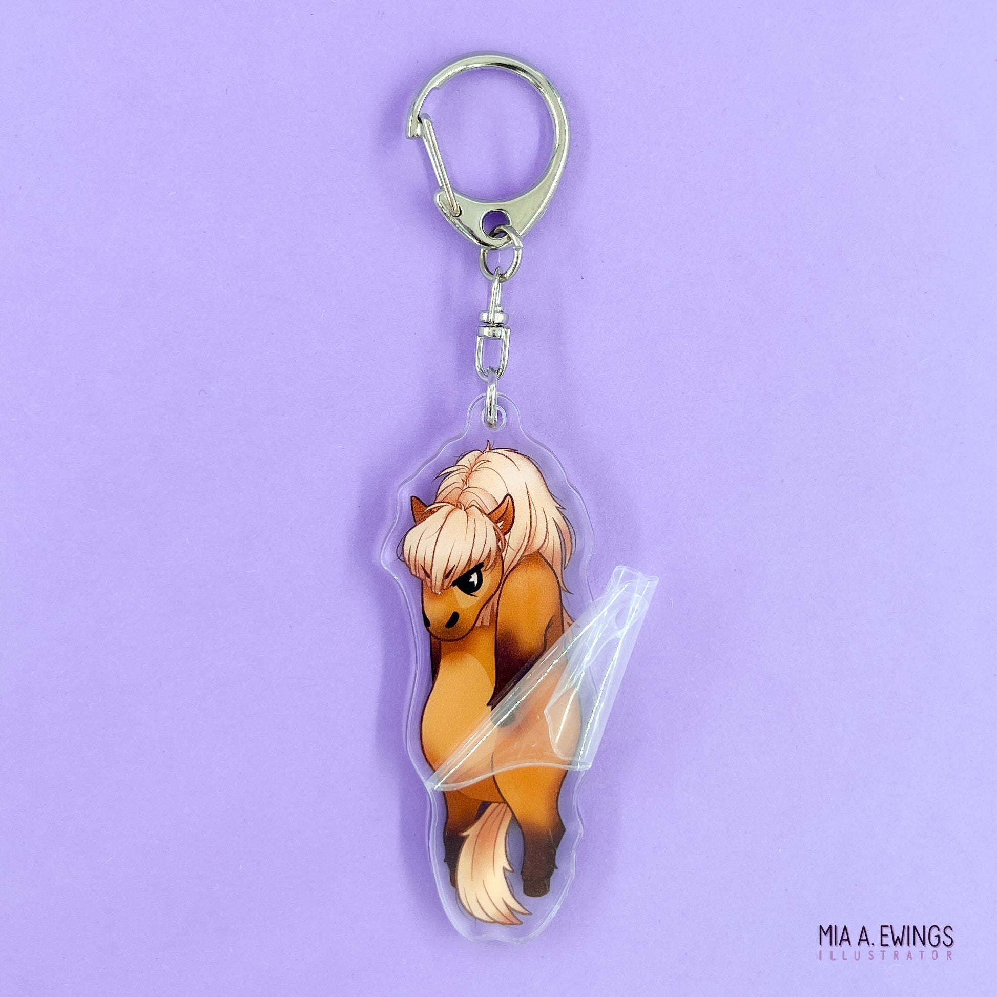 Hanging Horse Acrylic Keychain