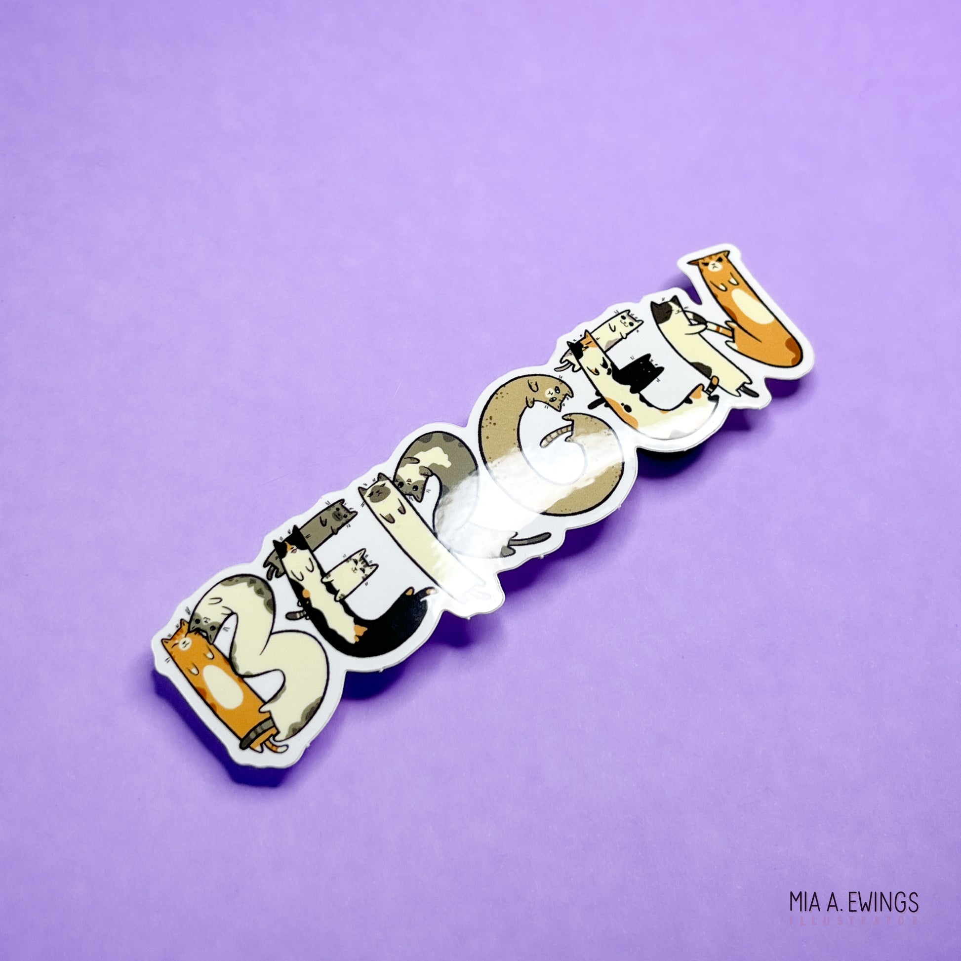 The cats of Bergen sticker