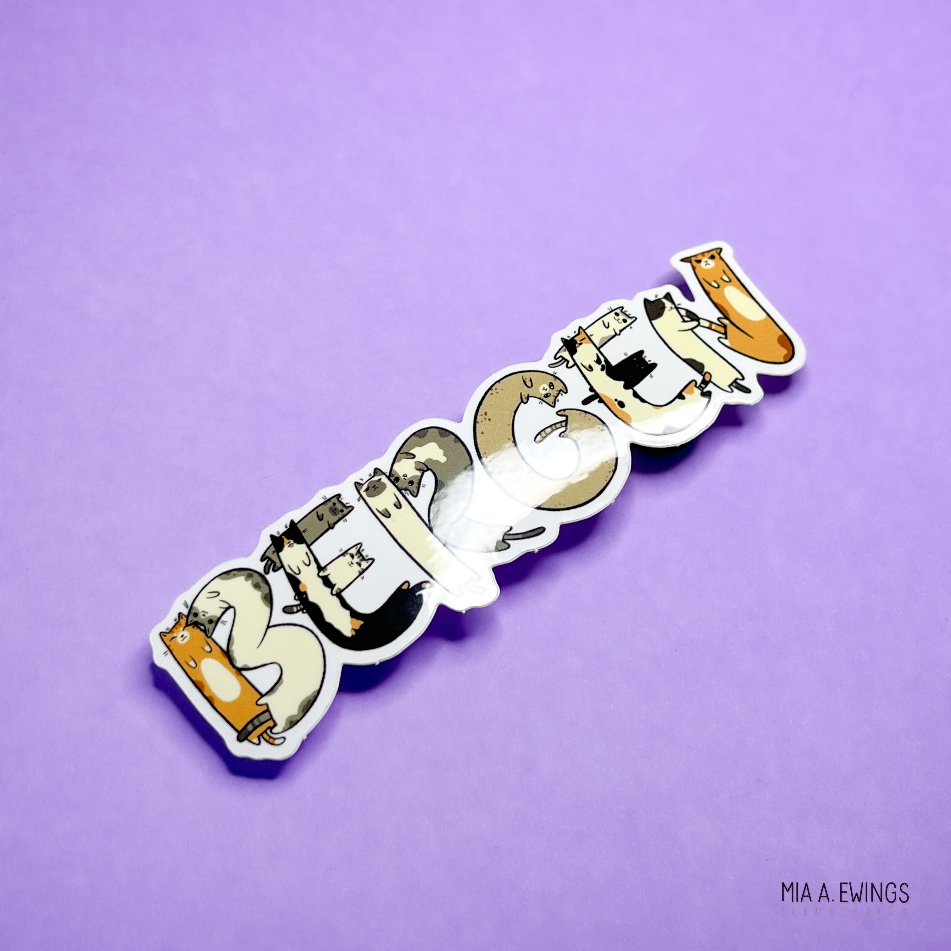 The cats of Bergen sticker