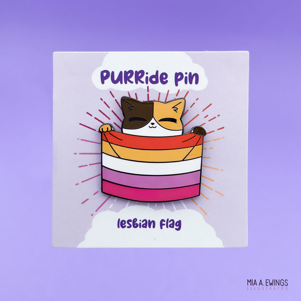 Lesbian PURRide pin