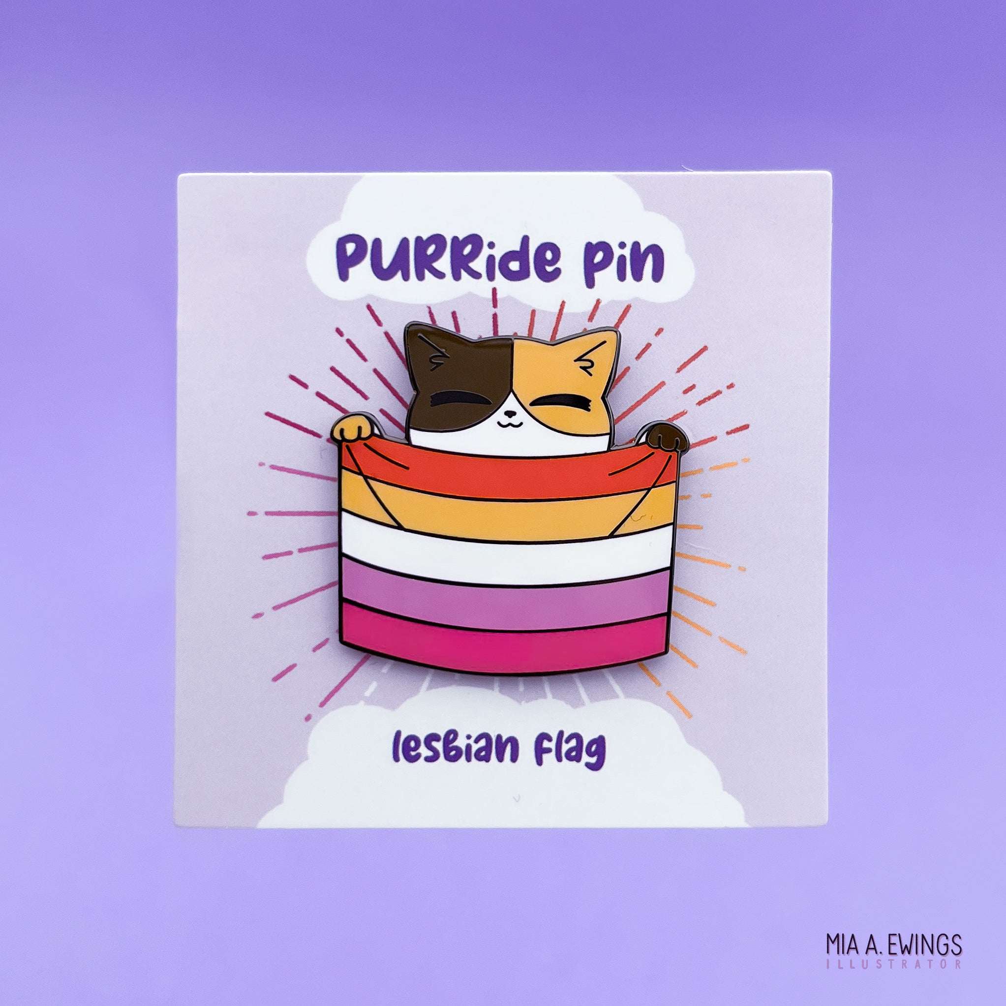 Lesbian PURRide pin