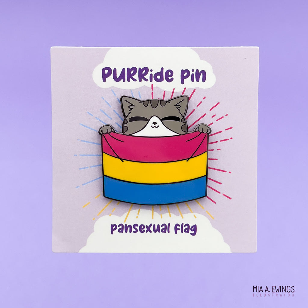 Pansexual PURRide pin