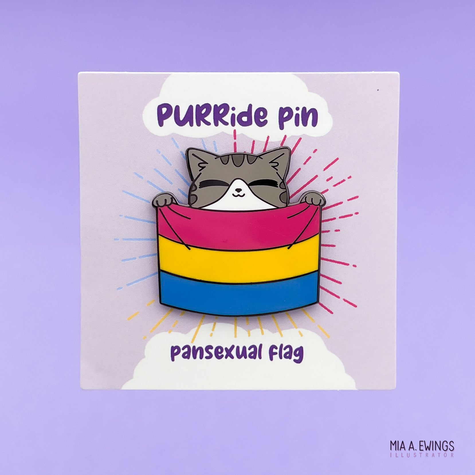 Pansexual PURRide pin