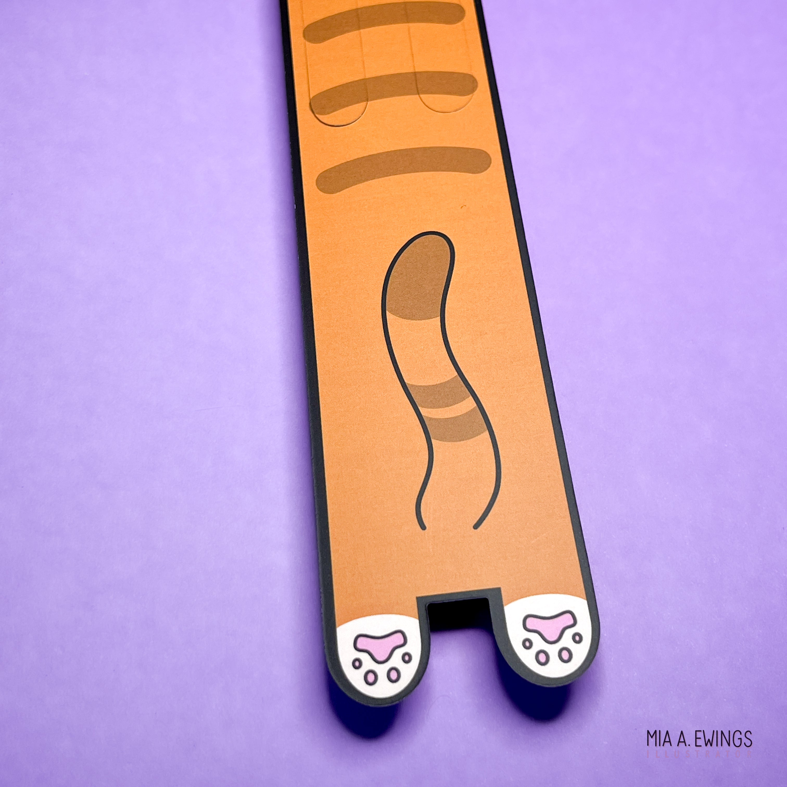 Orange kitty bookmark