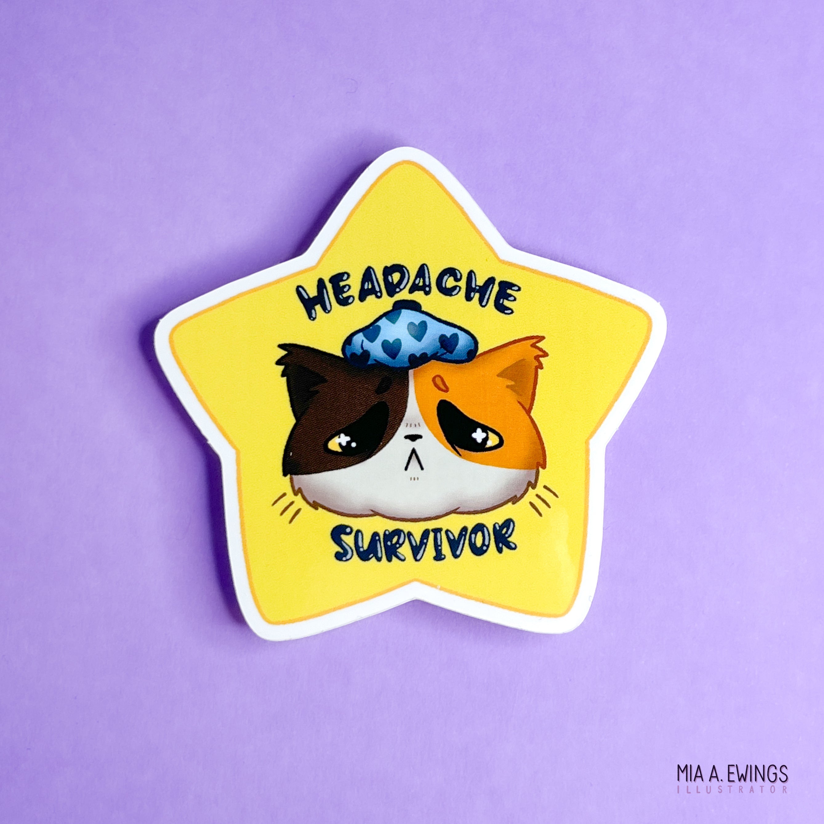 Headache survivor sticker