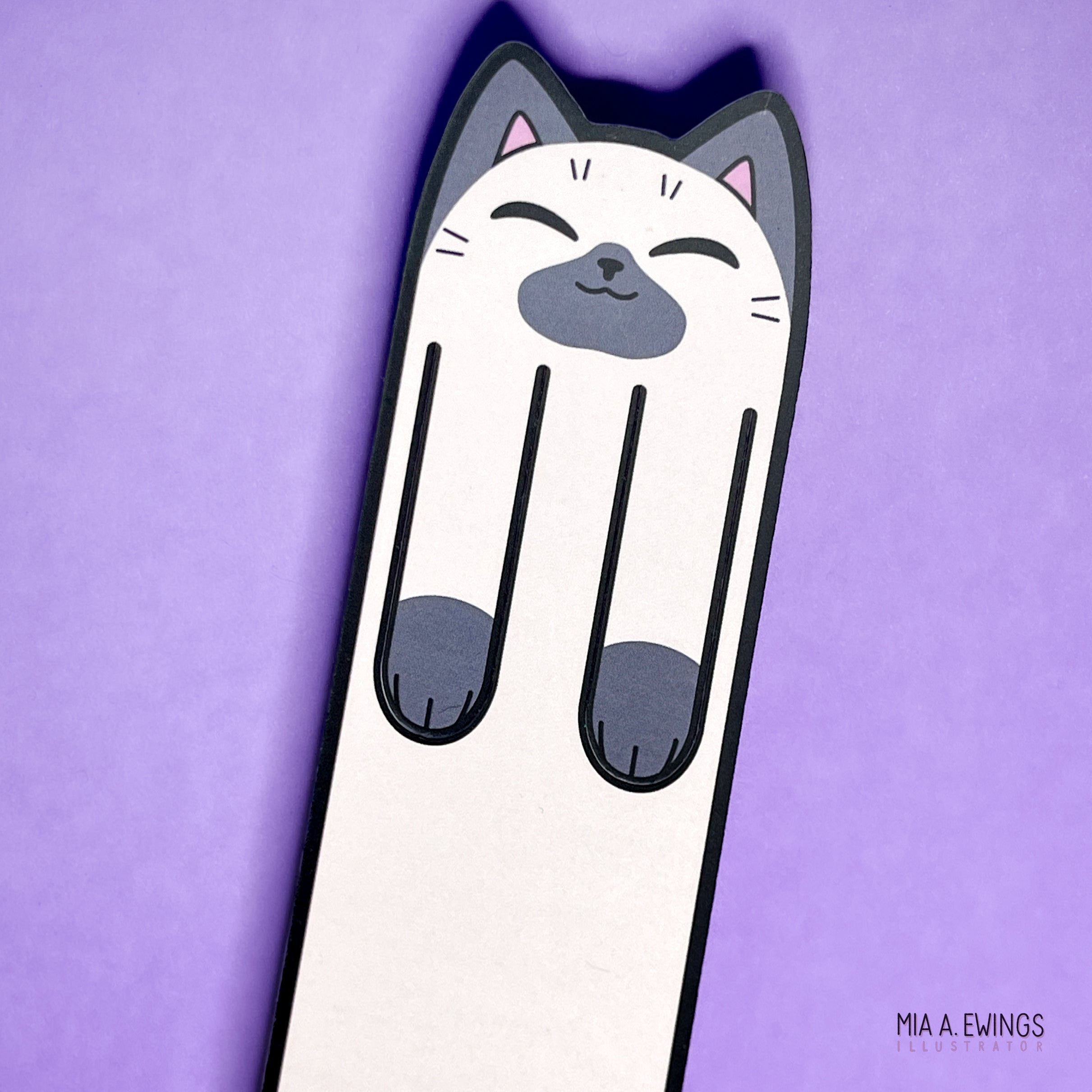 Siamese kitty bookmark