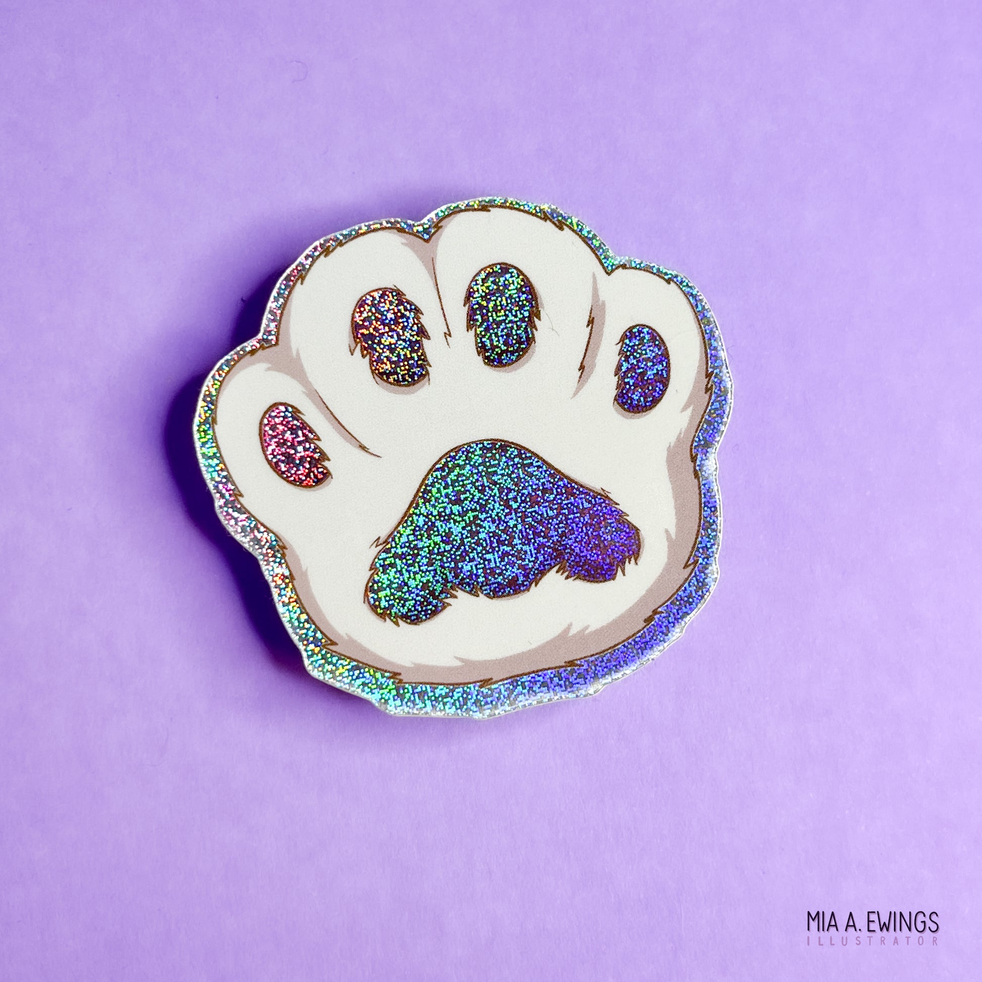 Magical paw sticker