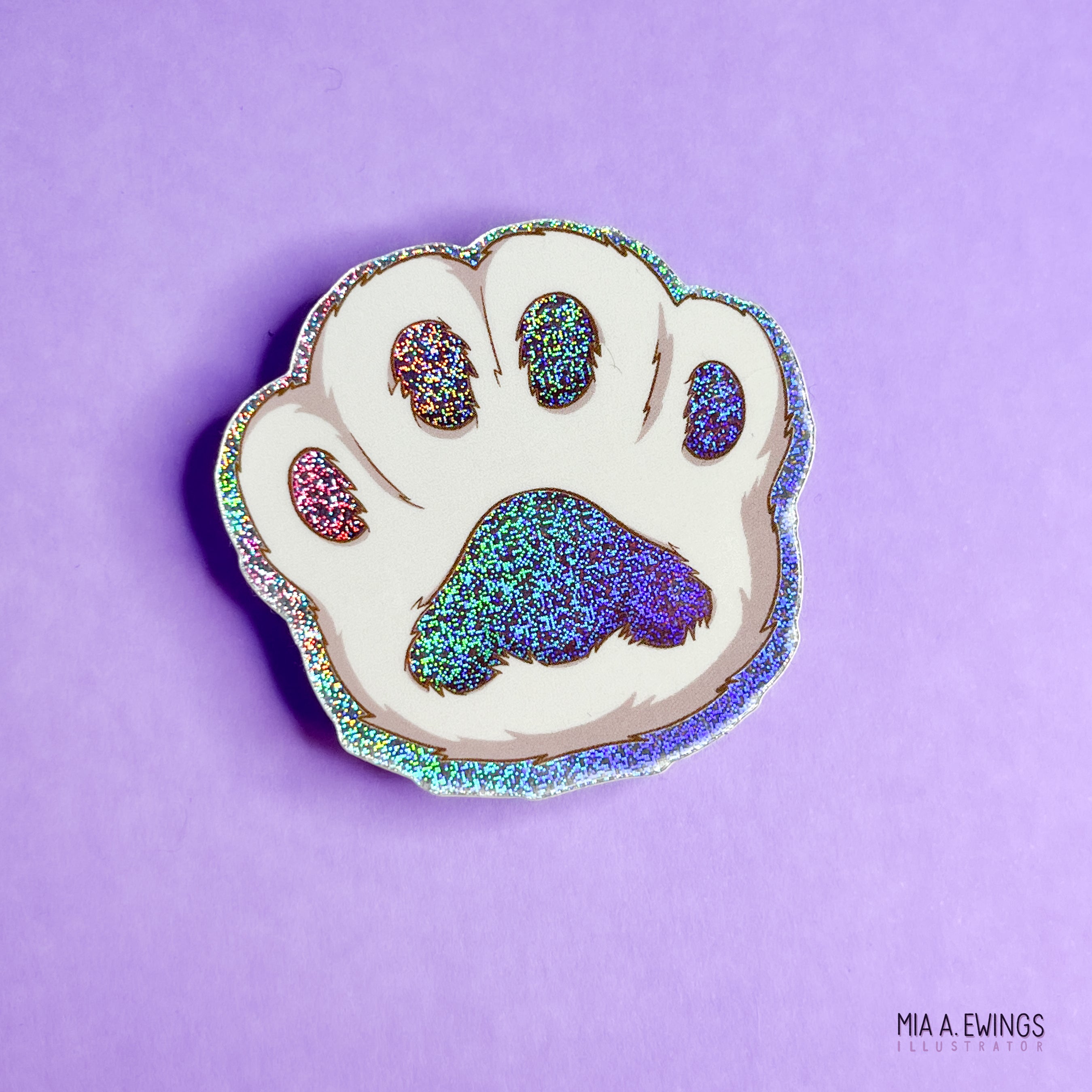 Magical paw sticker