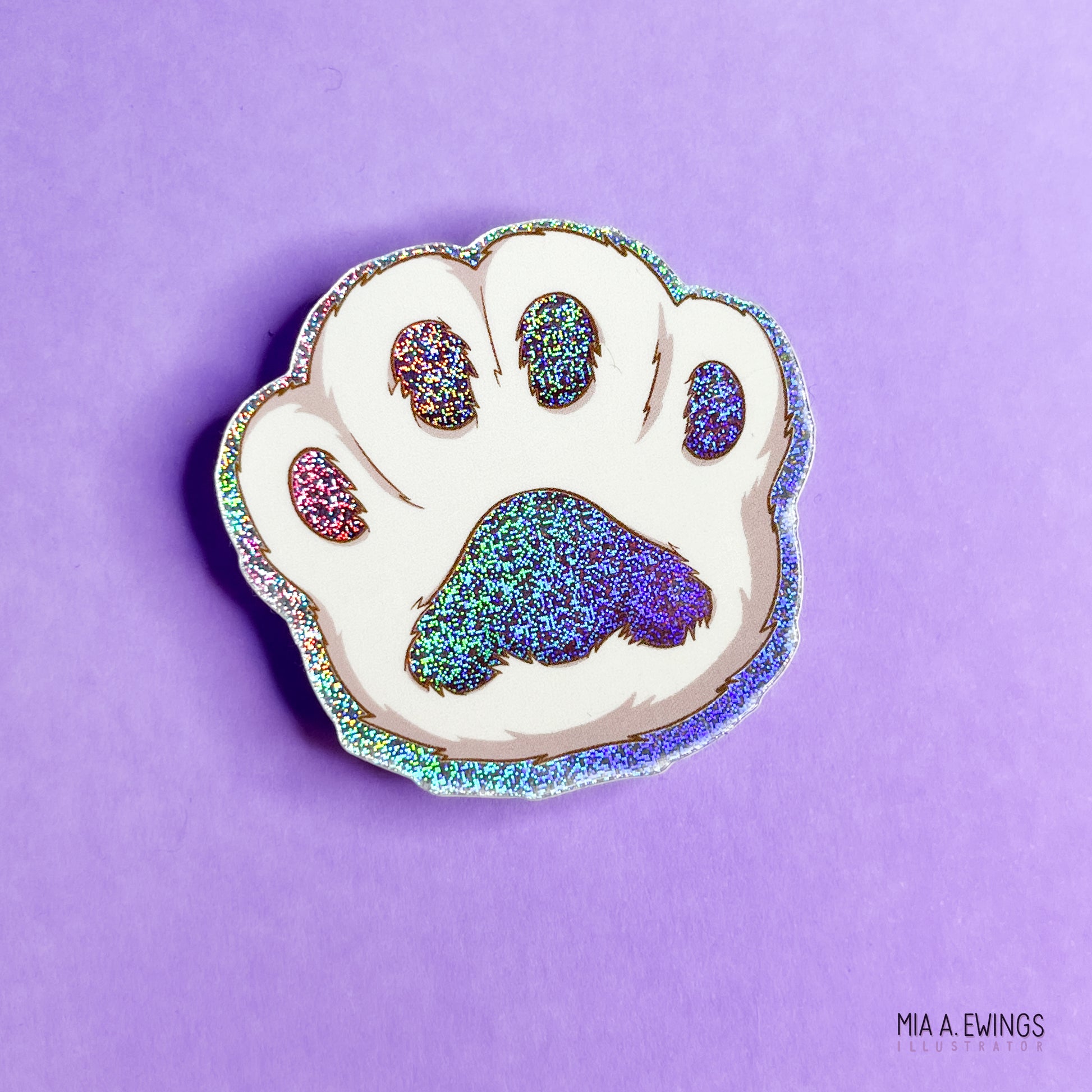 Magical paw sticker