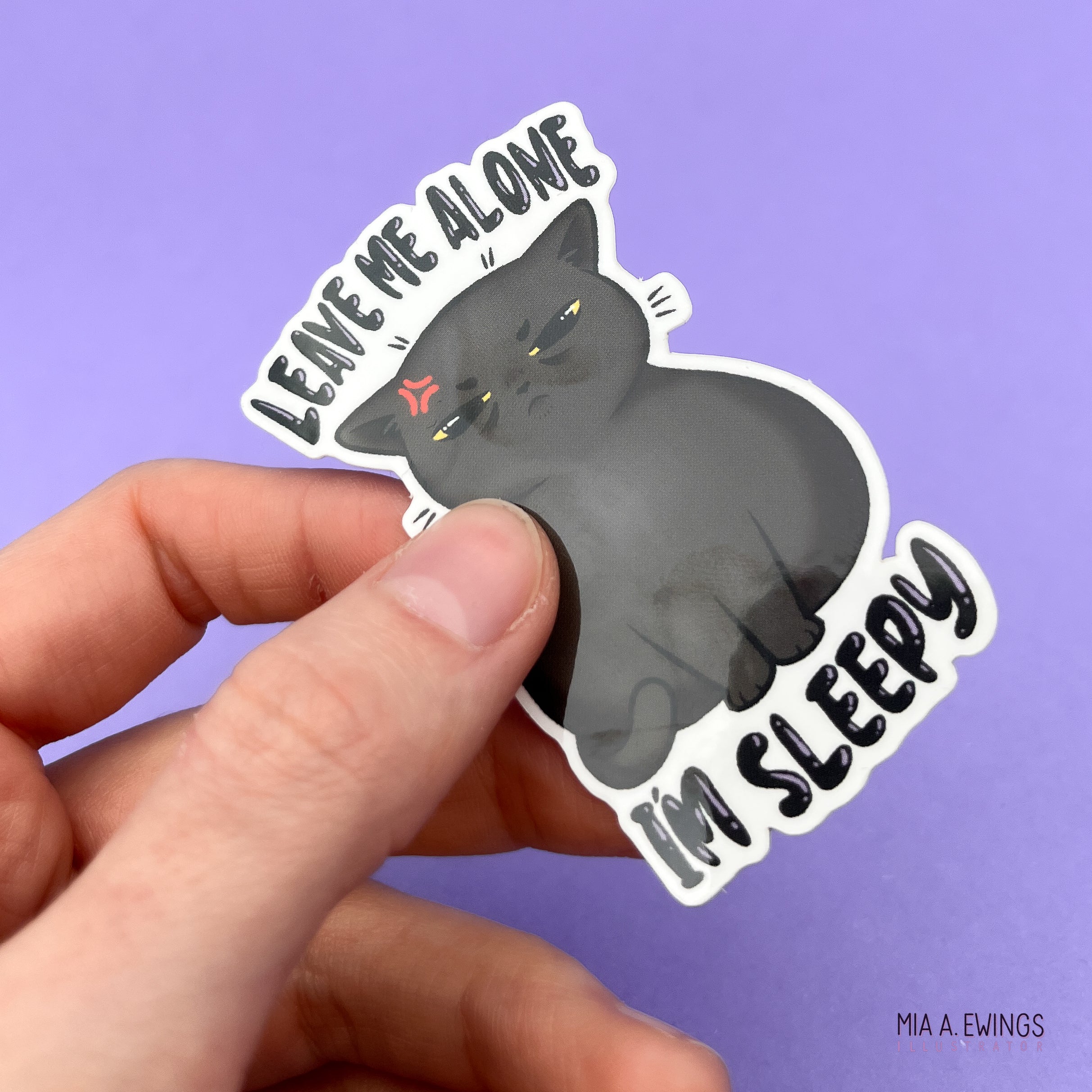I'm sleepy sticker