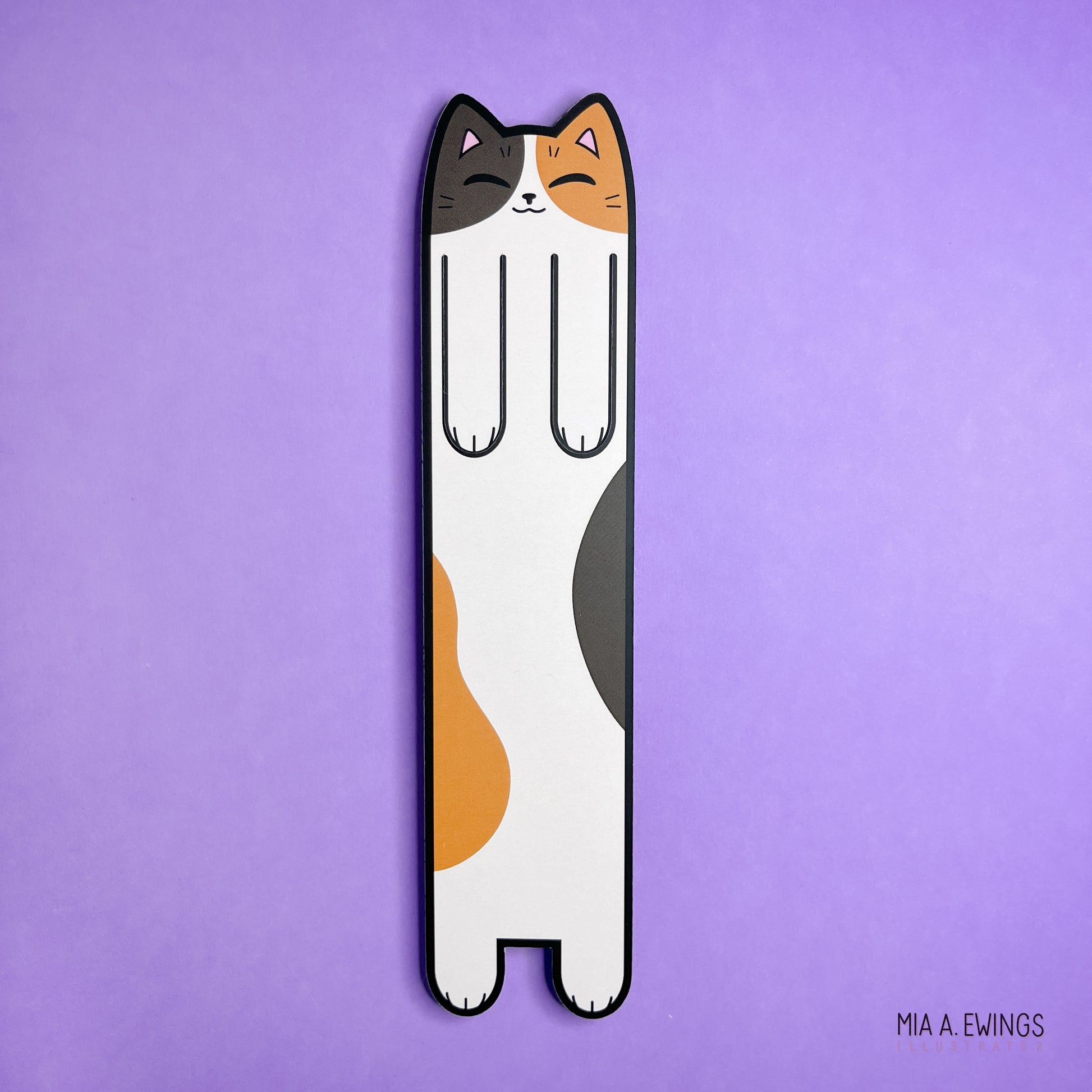 Calico kitty bookmark