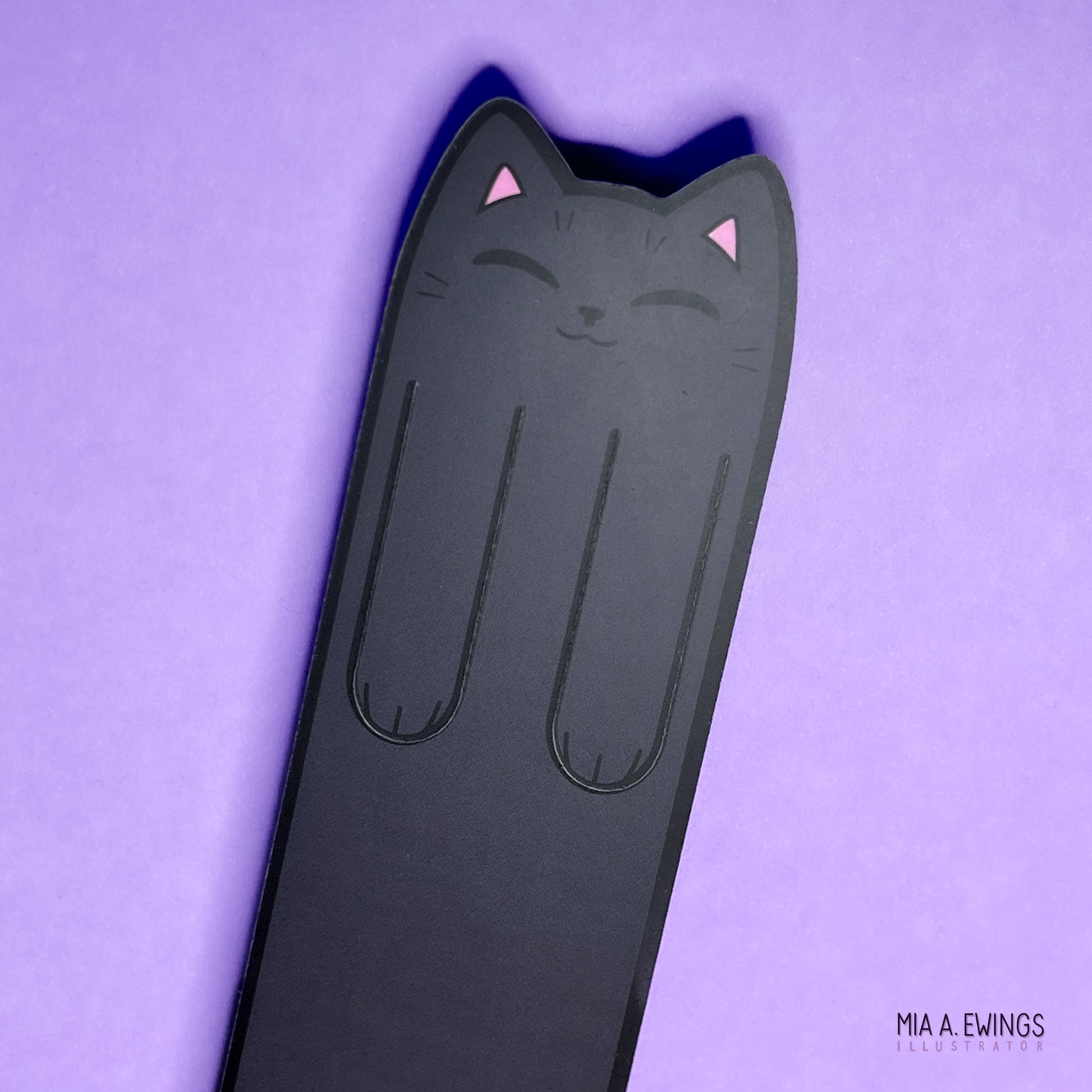Black kitty bookmark
