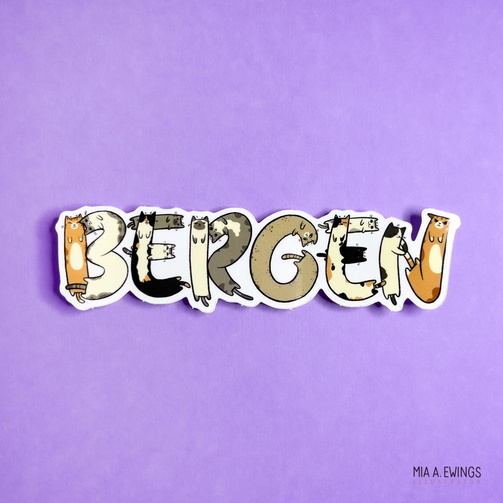 Bergenkattene Klistremerke