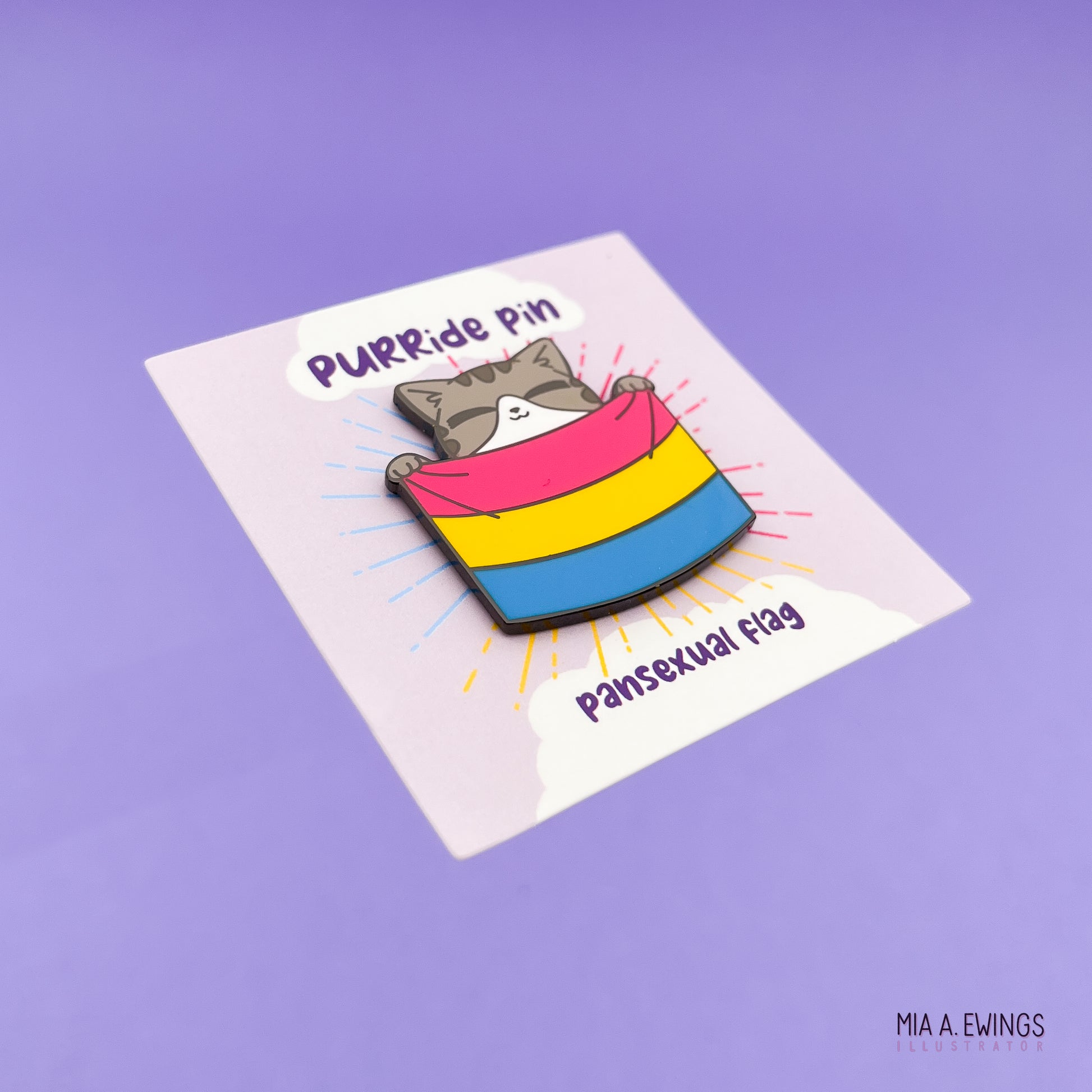 Pansexual PURRide pin