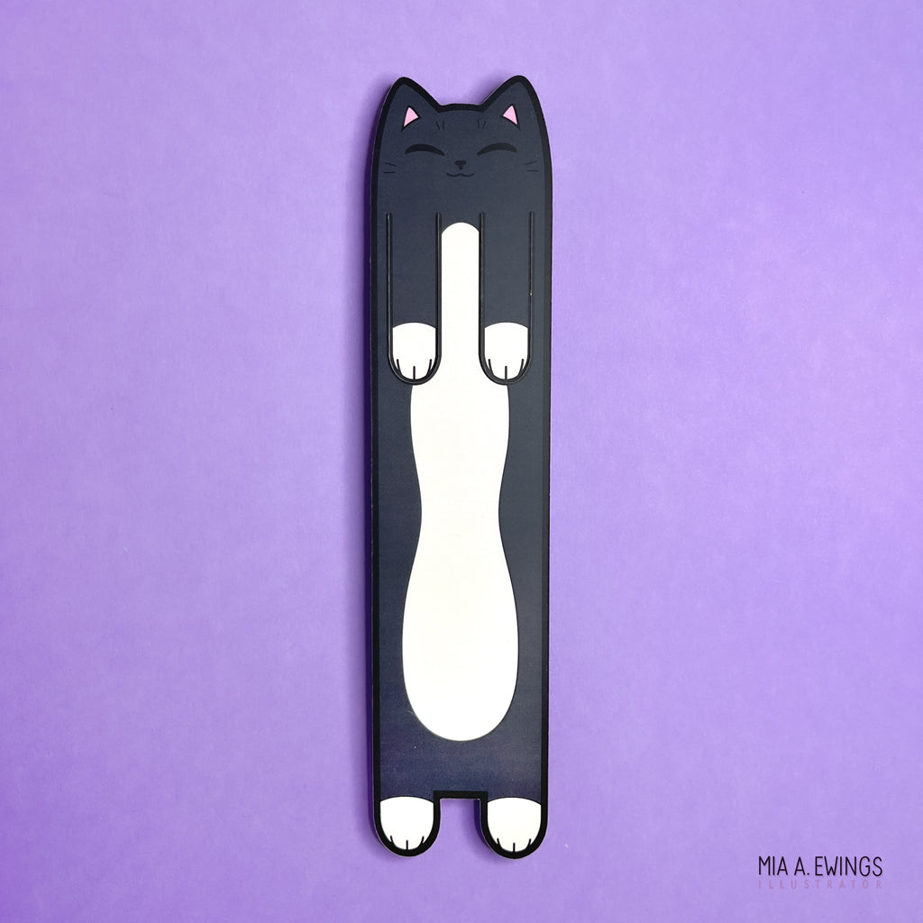 Tuxedo kitty bookmark