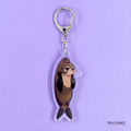 Sea Lion Grumpy Hanging Keychain