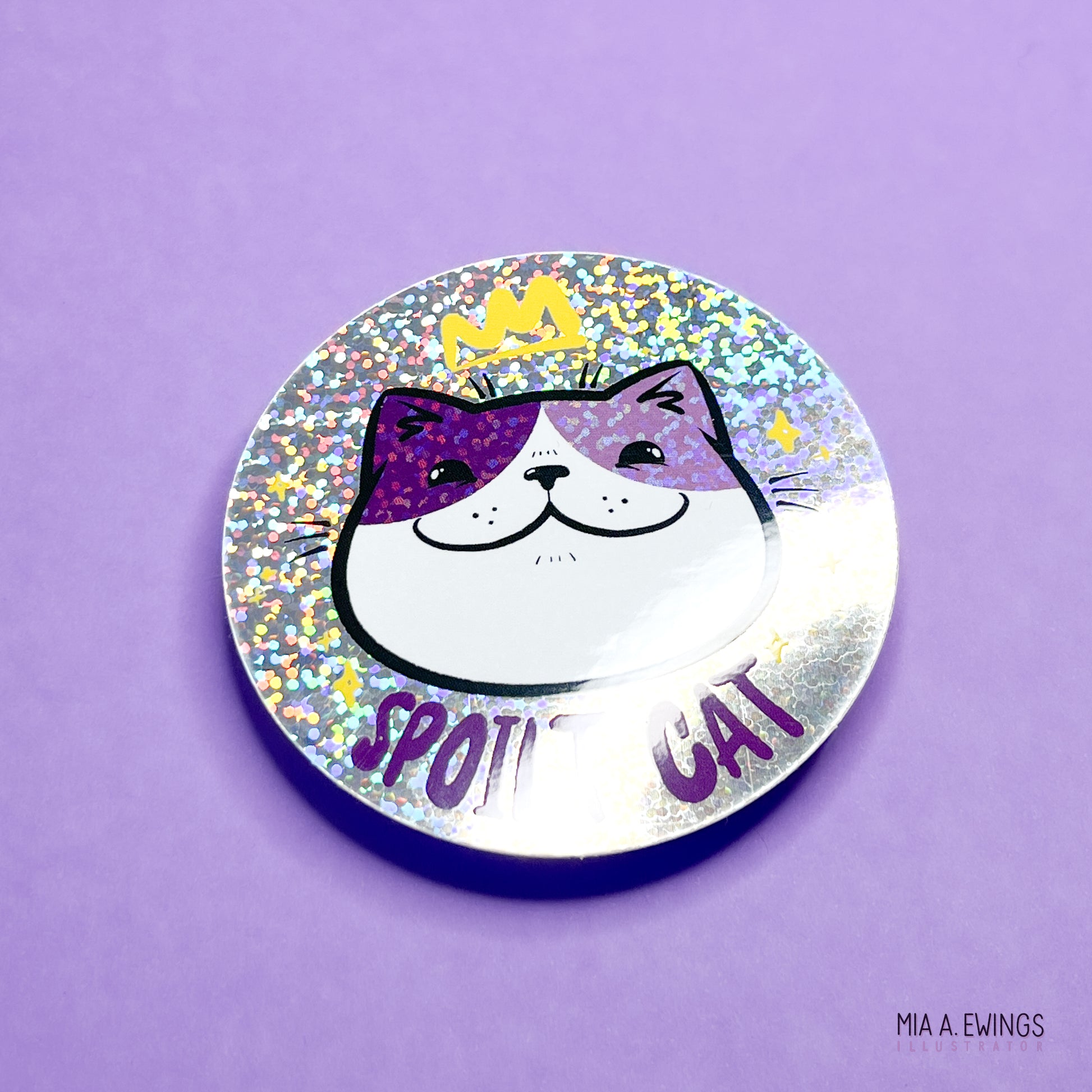 Spoilt cat sticker