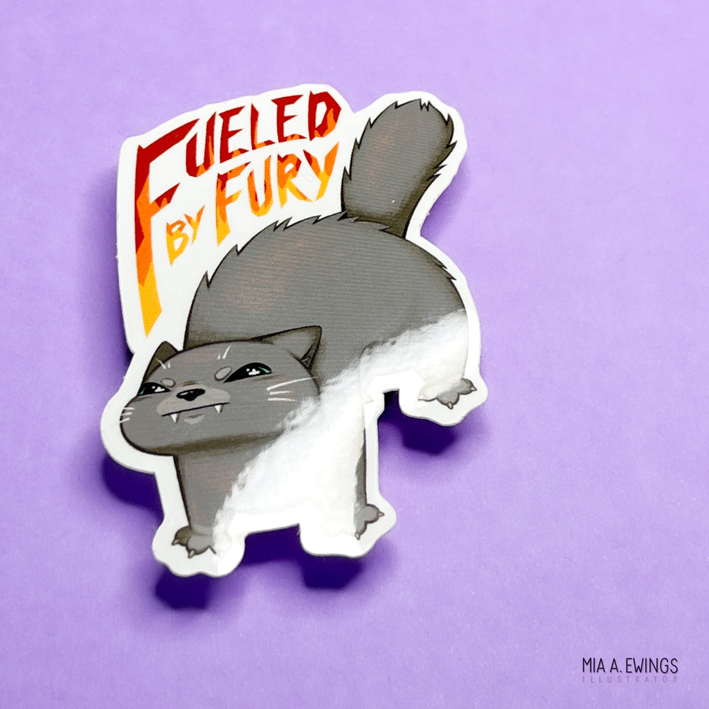 Fueled by Fury vinyl sticker