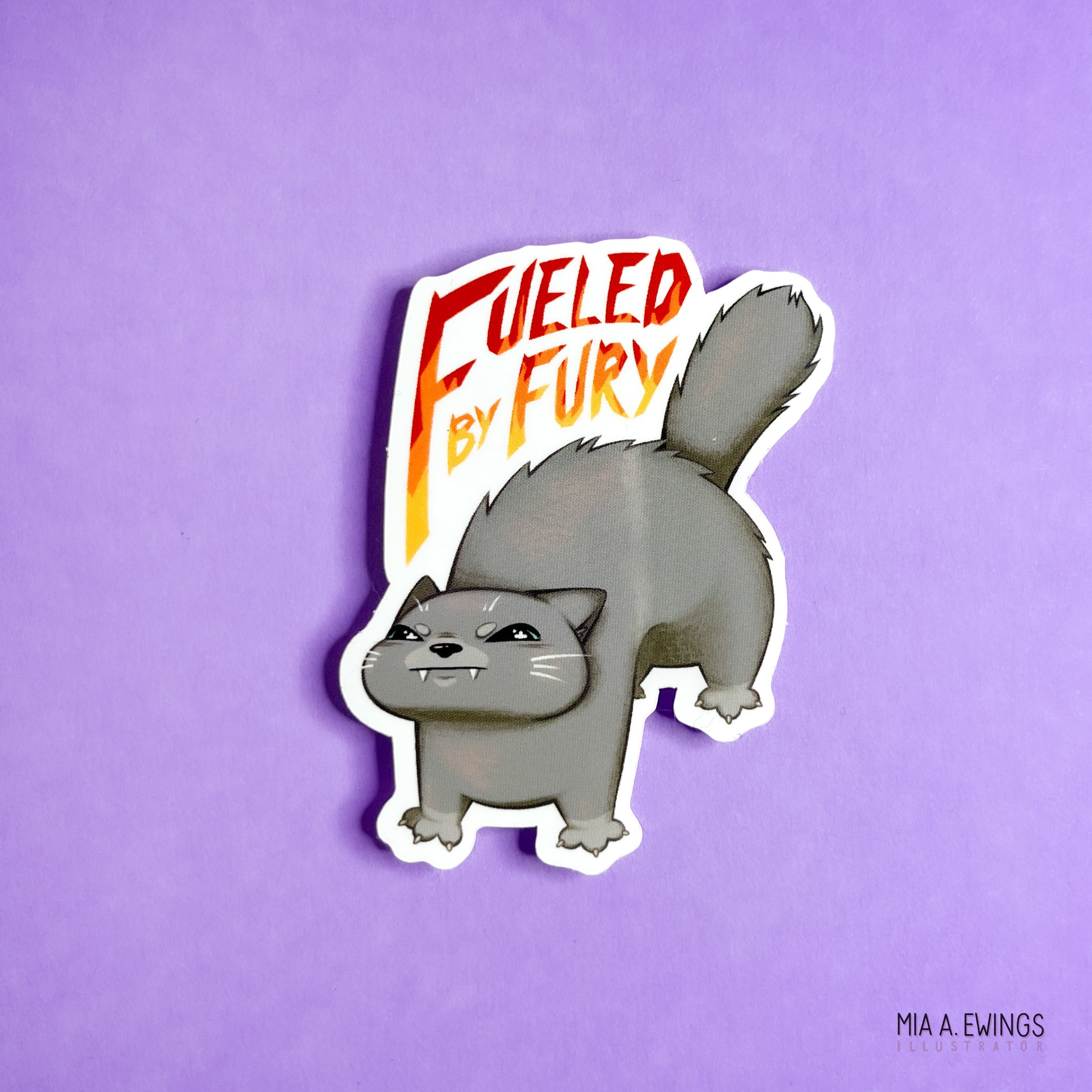 Fueled by Fury vinyl sticker