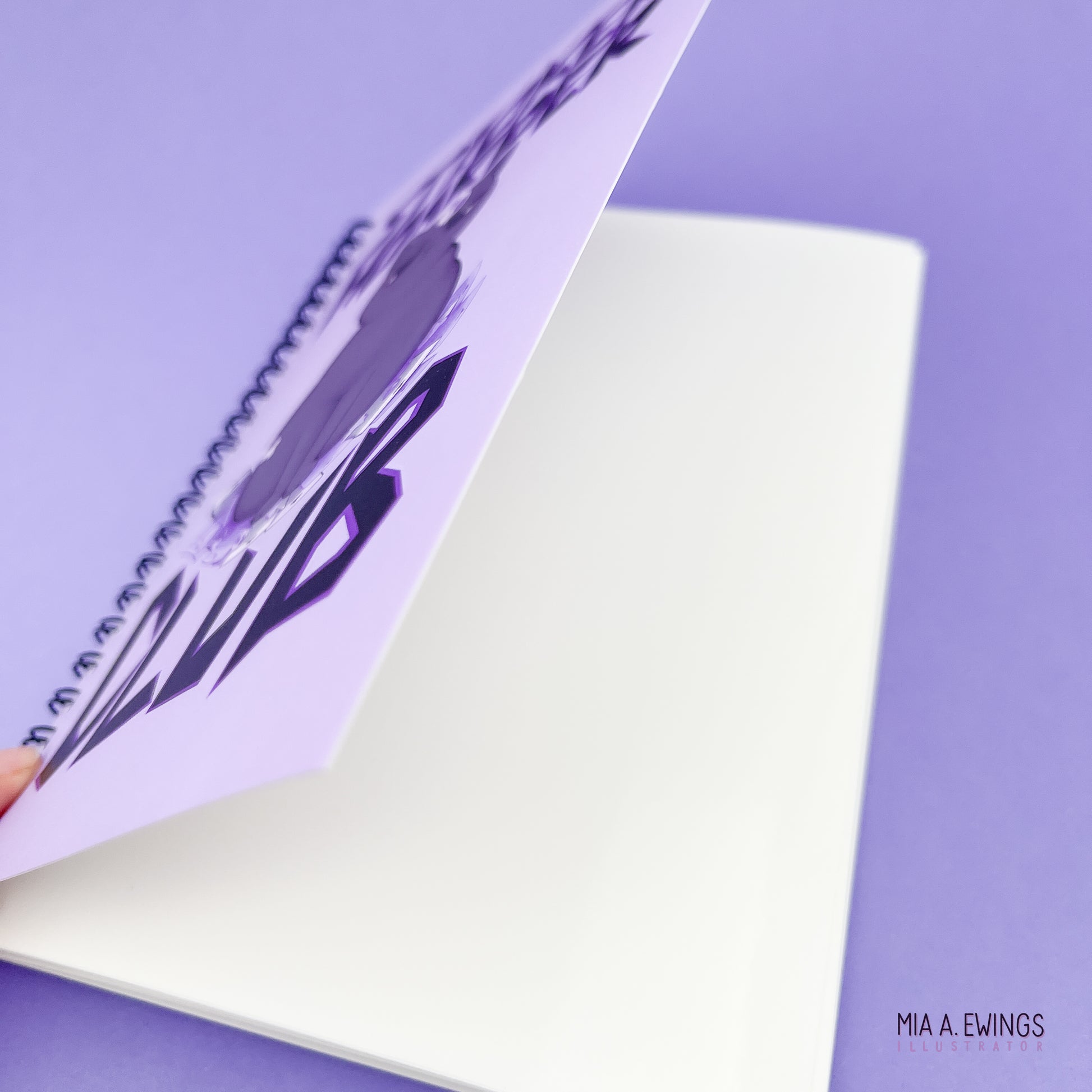 Purple Sticker Hoarder Club sticker book