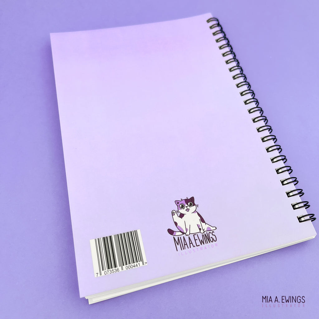 Purple Sticker Hoarder Club sticker book