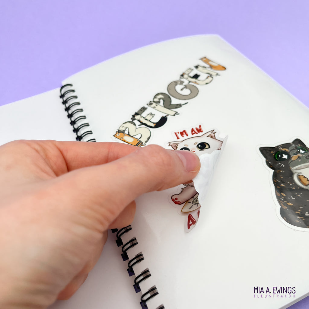 Purple Sticker Hoarder Club sticker book