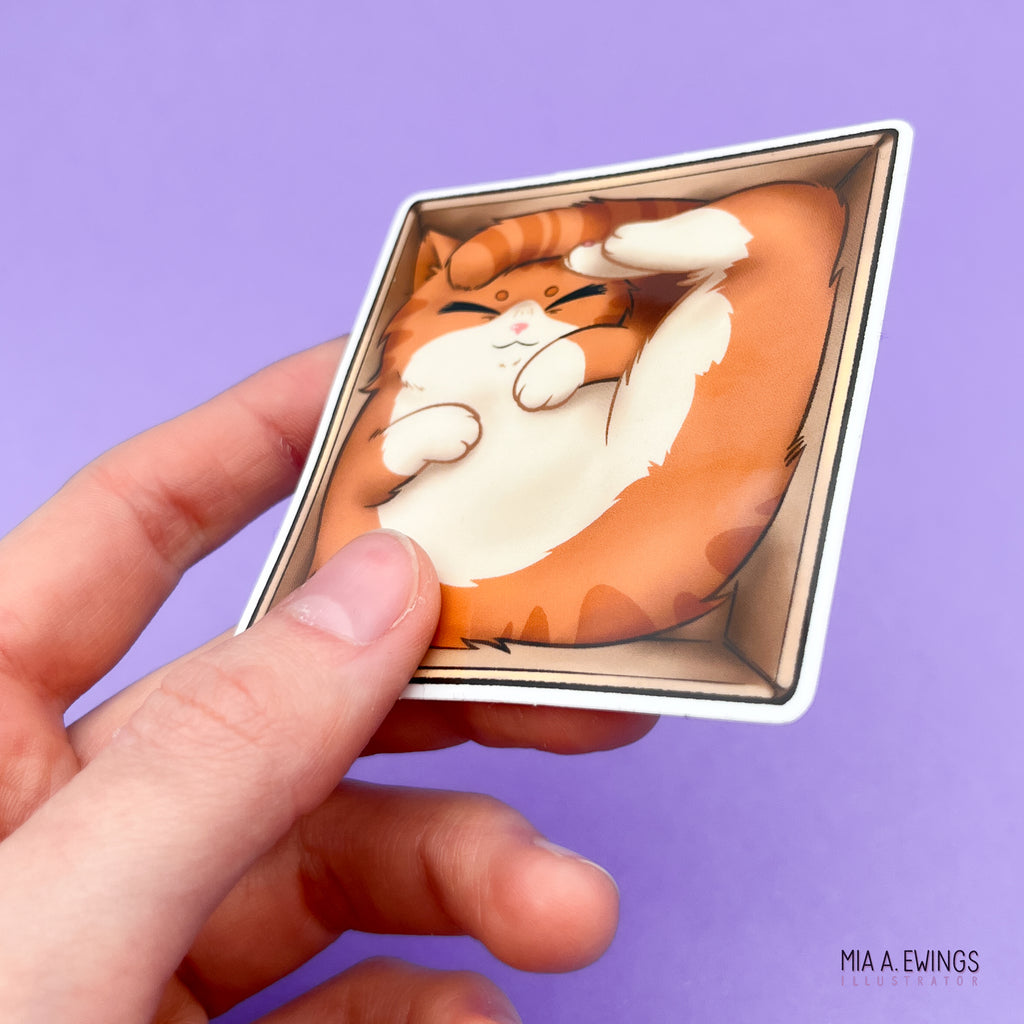 It fits, it sits vinyl sticker