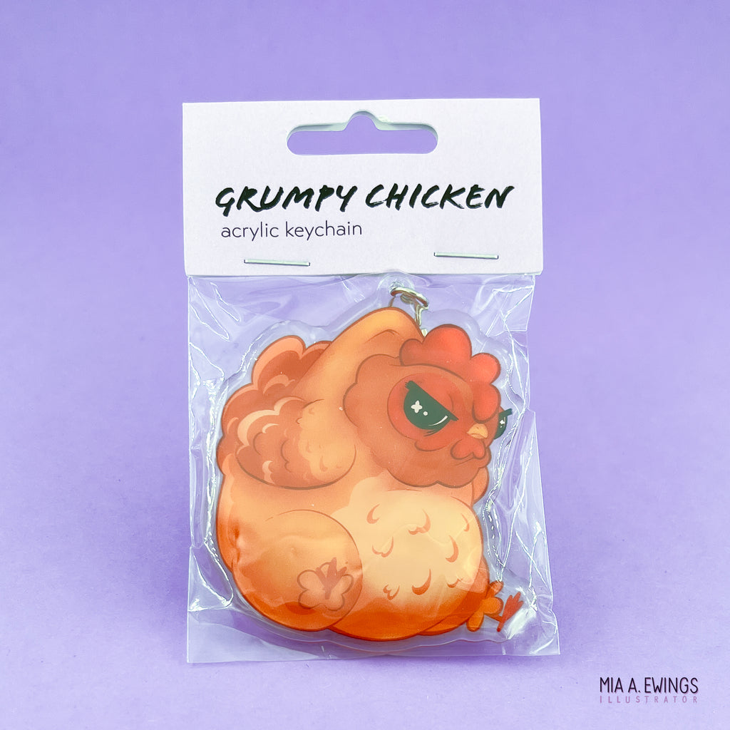 Chicken Acrylic Keychain