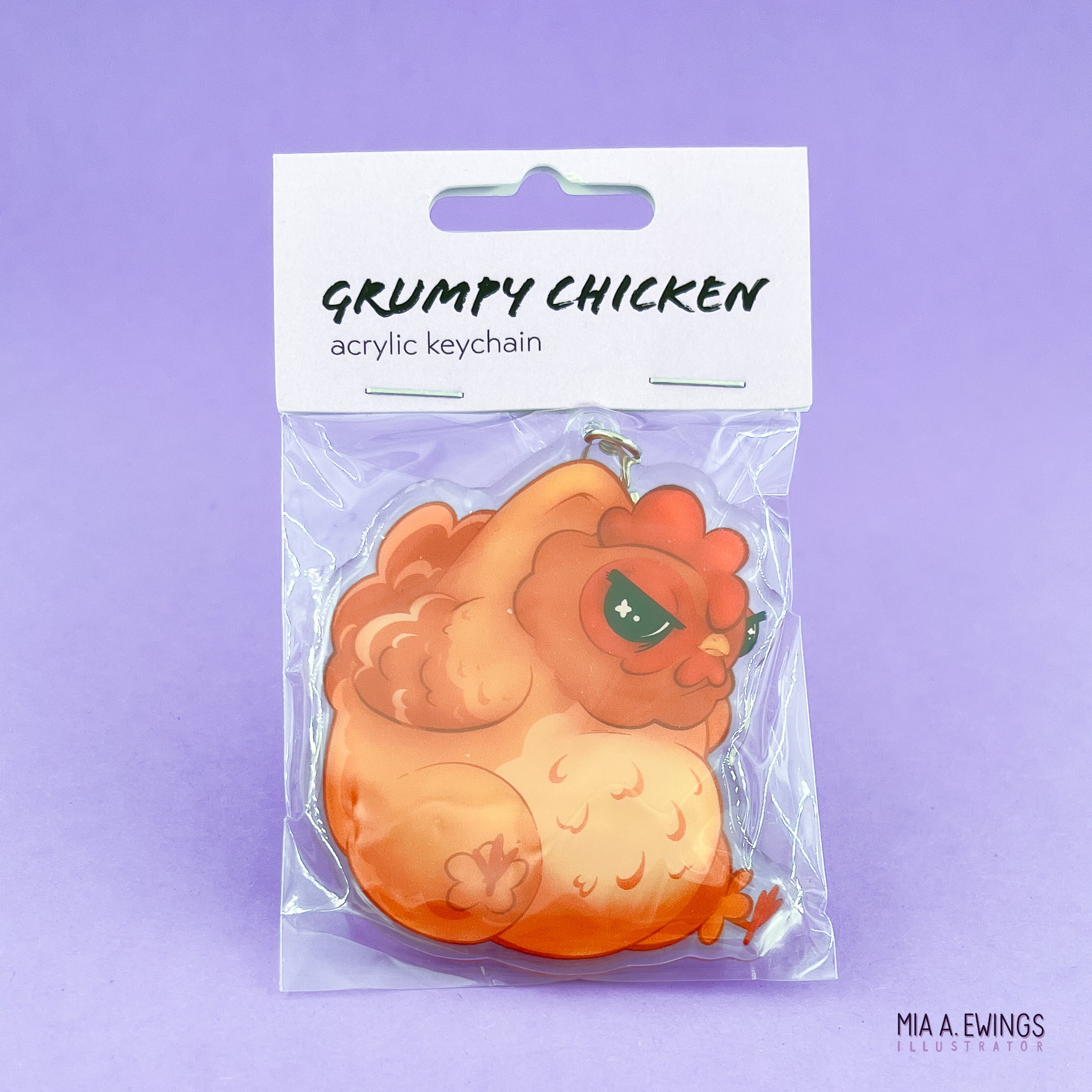 Chicken Acrylic Keychain