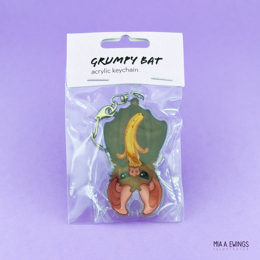Bat Acrylic Keychain