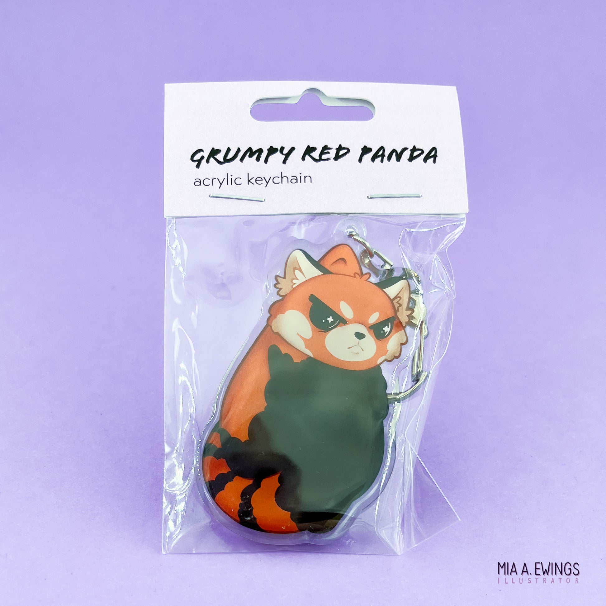 Red Panda Acrylic Keychain