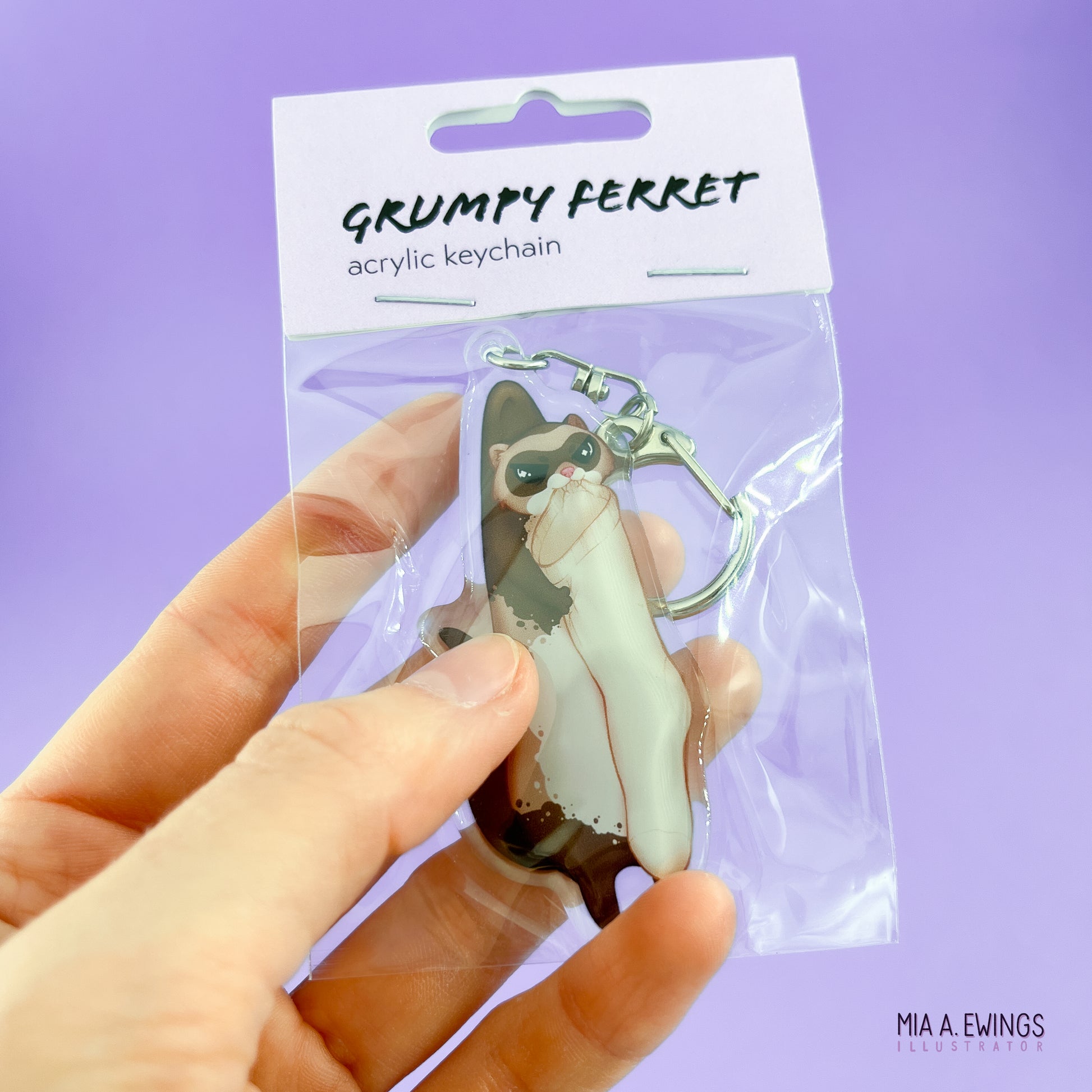 Ferret Acrylic Keychain