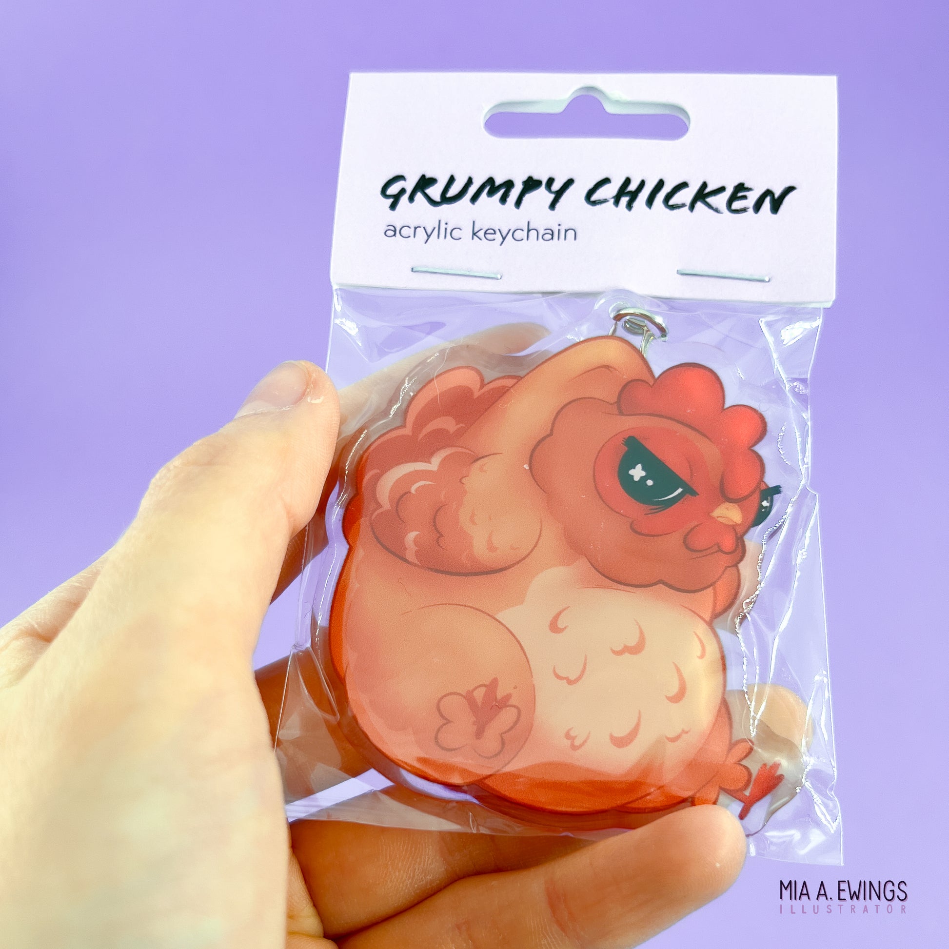 Chicken Acrylic Keychain