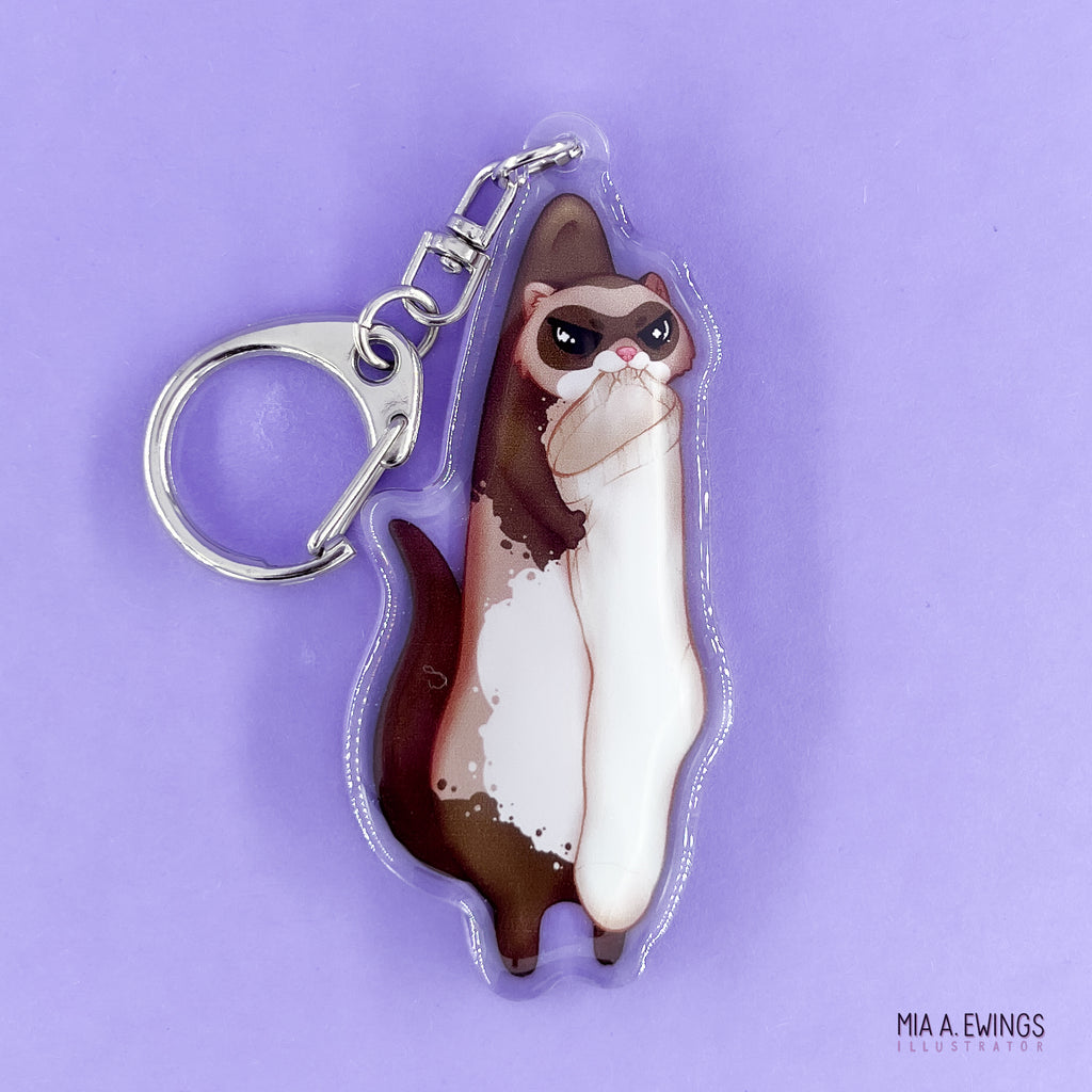 Ferret Acrylic Keychain