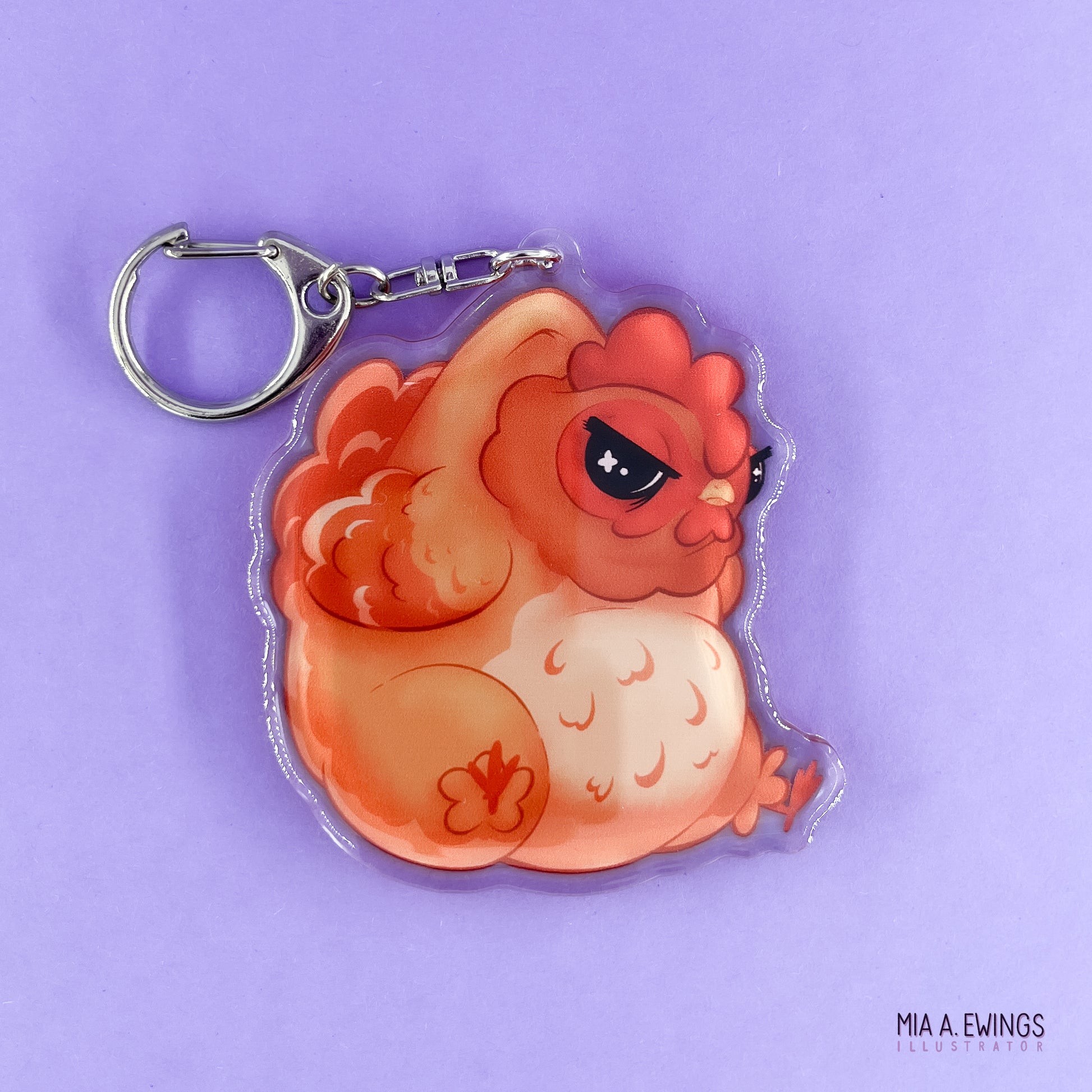 Chicken Acrylic Keychain