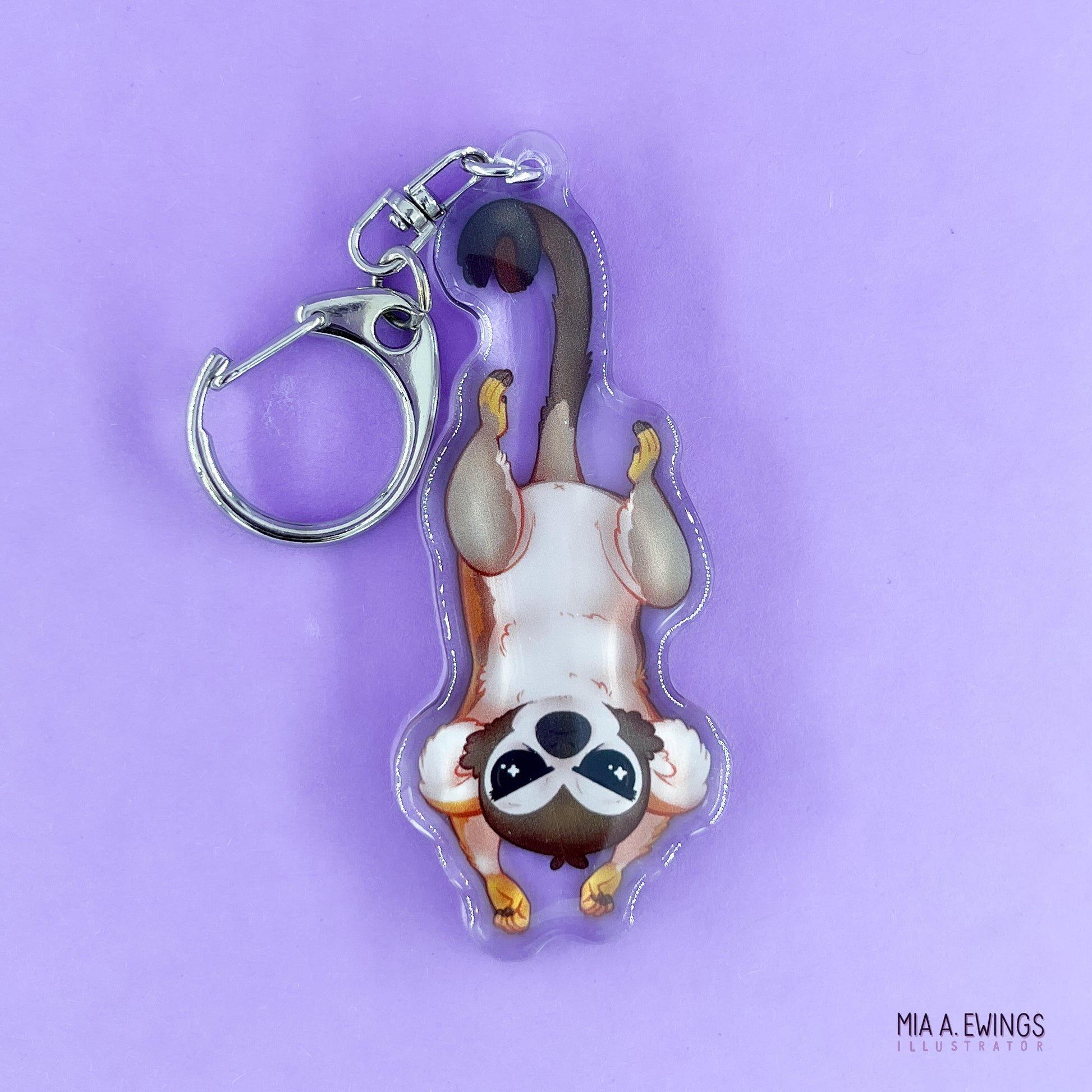 Spider Monkey Acrylic Keychain