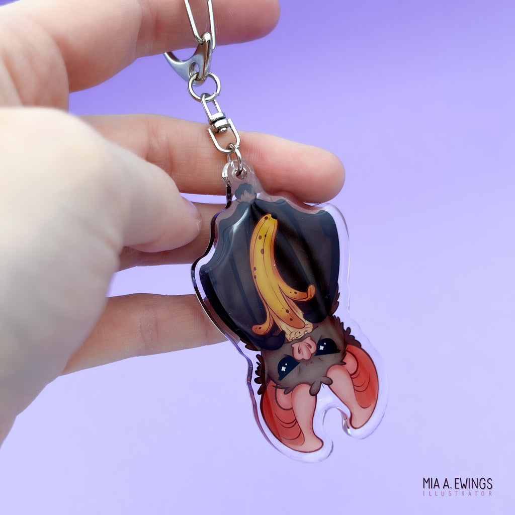 Bat Acrylic Keychain