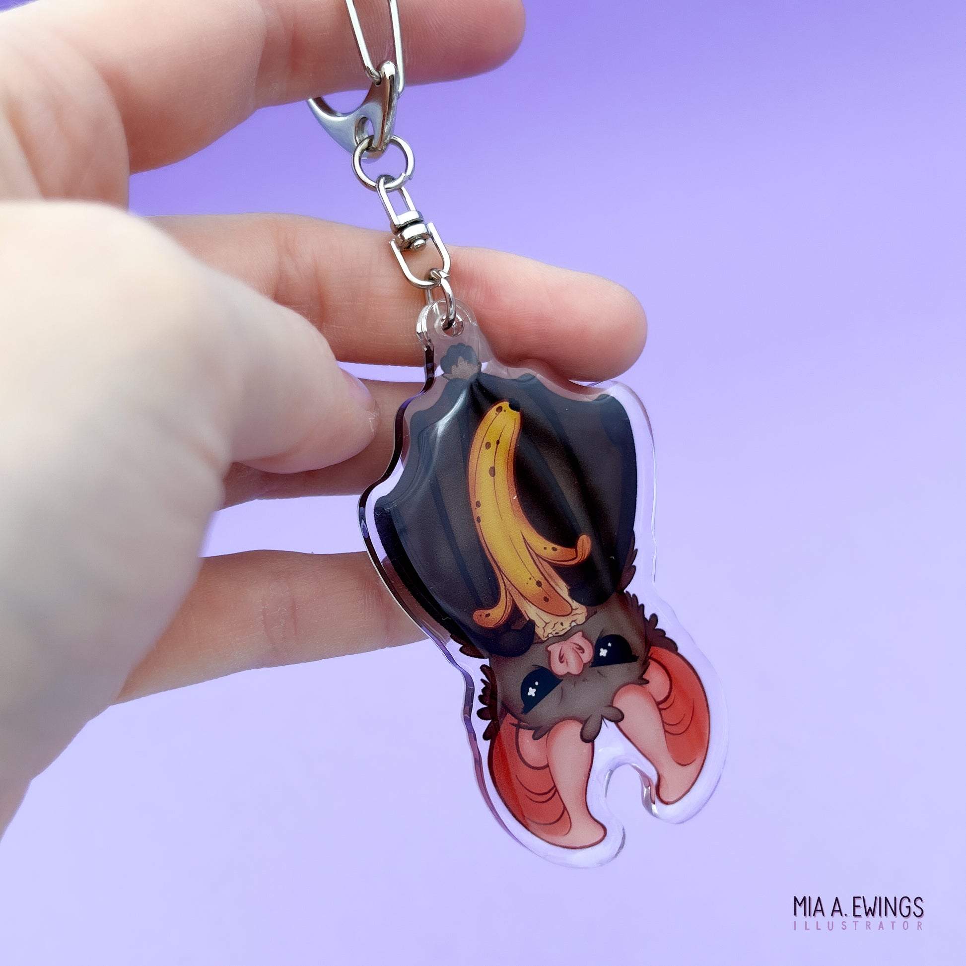 Bat Acrylic Keychain