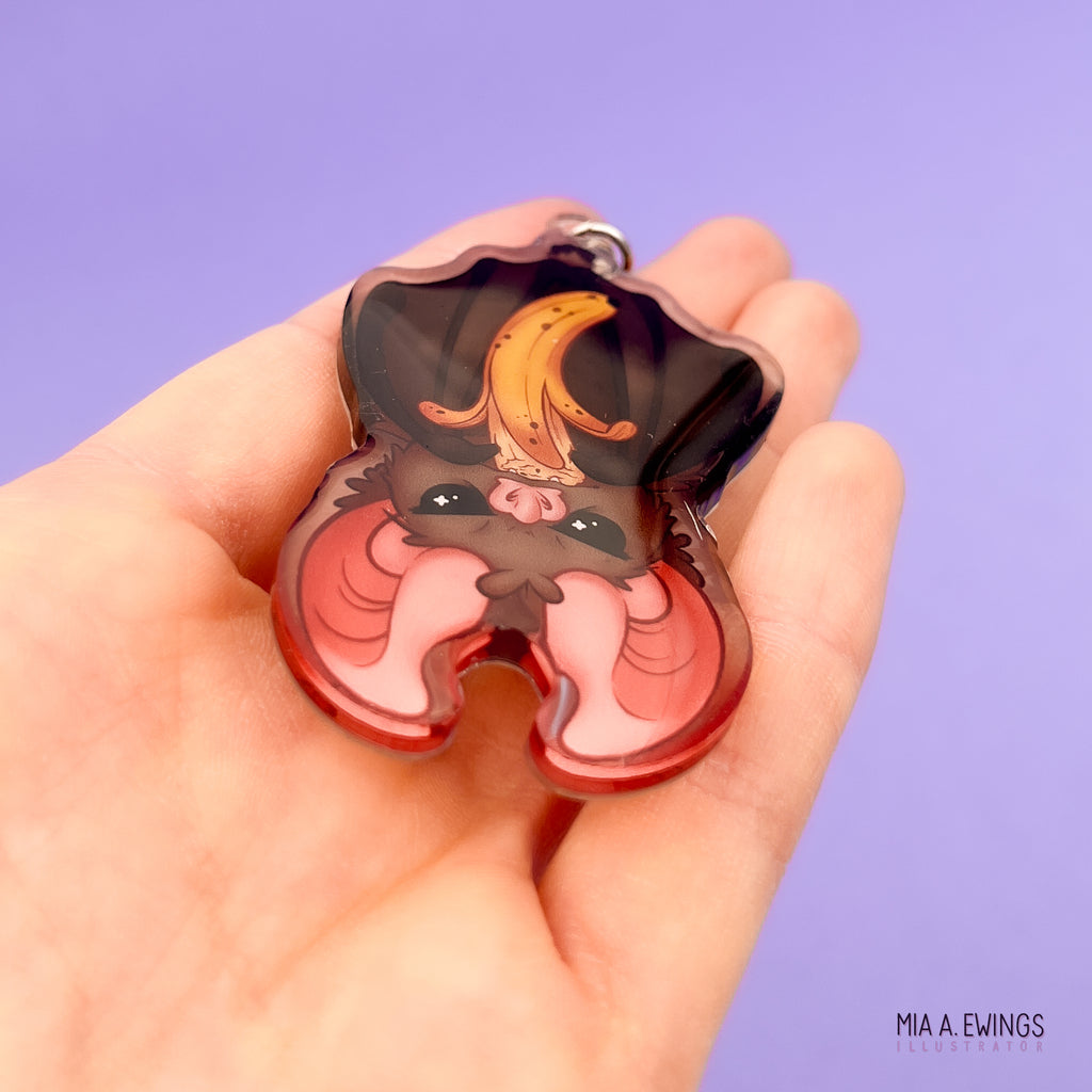 Bat Acrylic Keychain