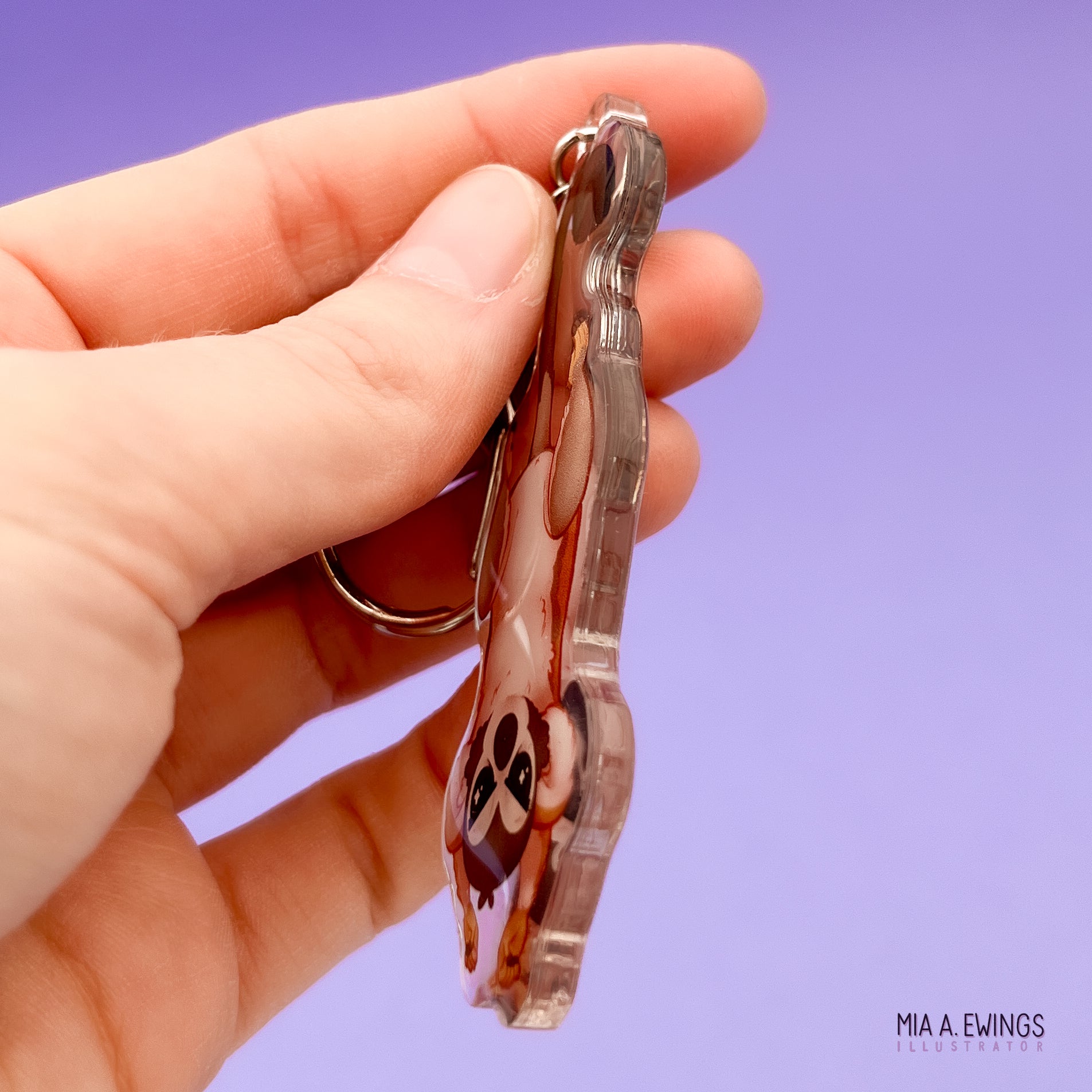 Spider Monkey Acrylic Keychain