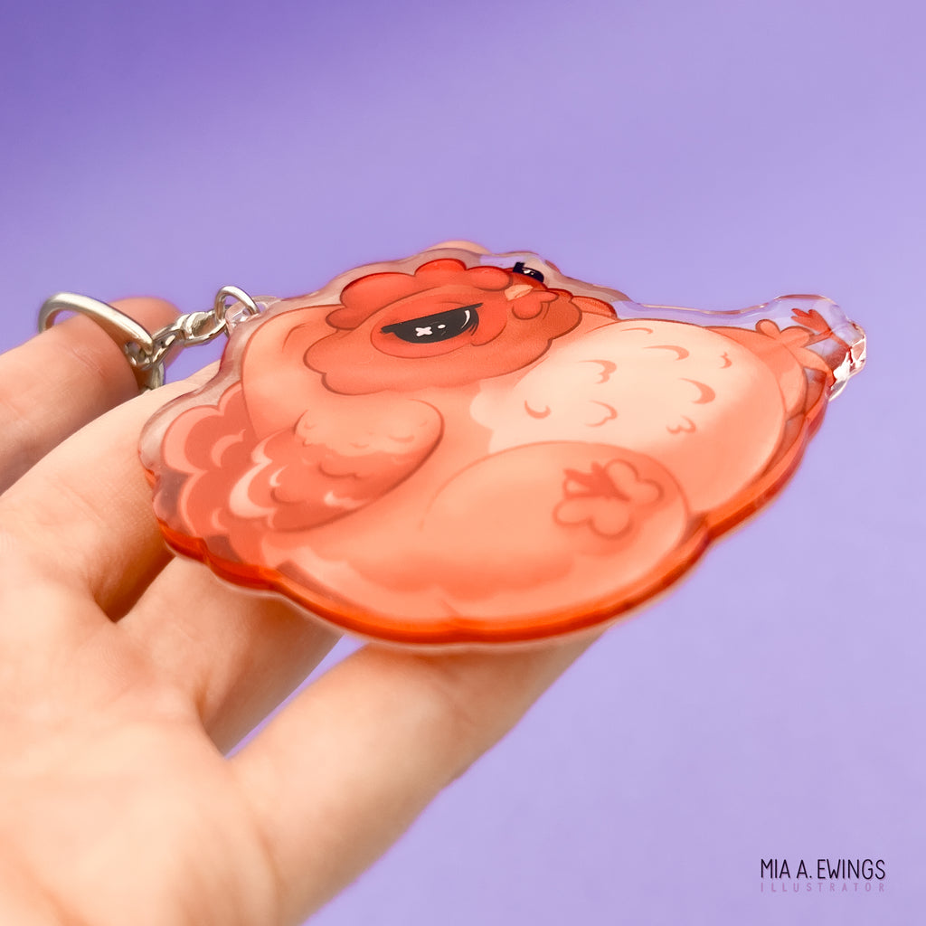 Chicken Acrylic Keychain