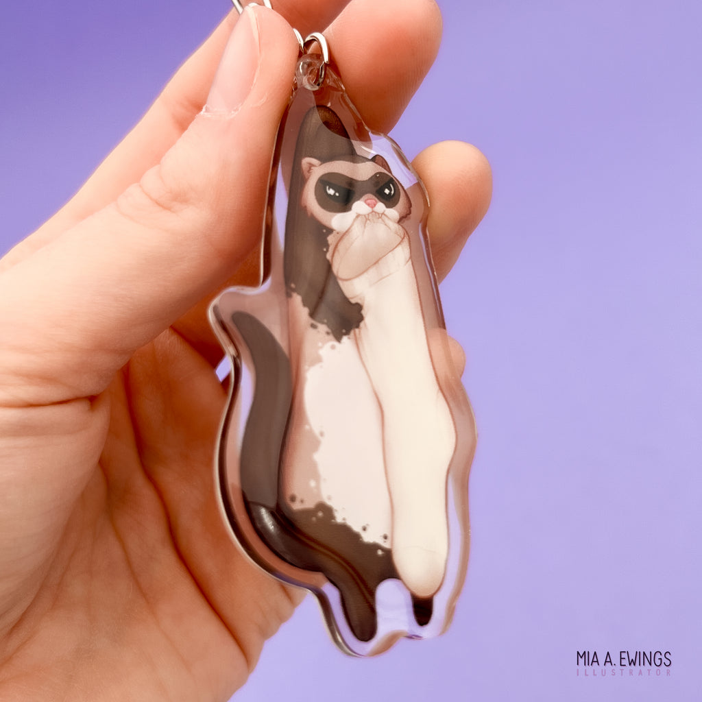 Ferret Acrylic Keychain