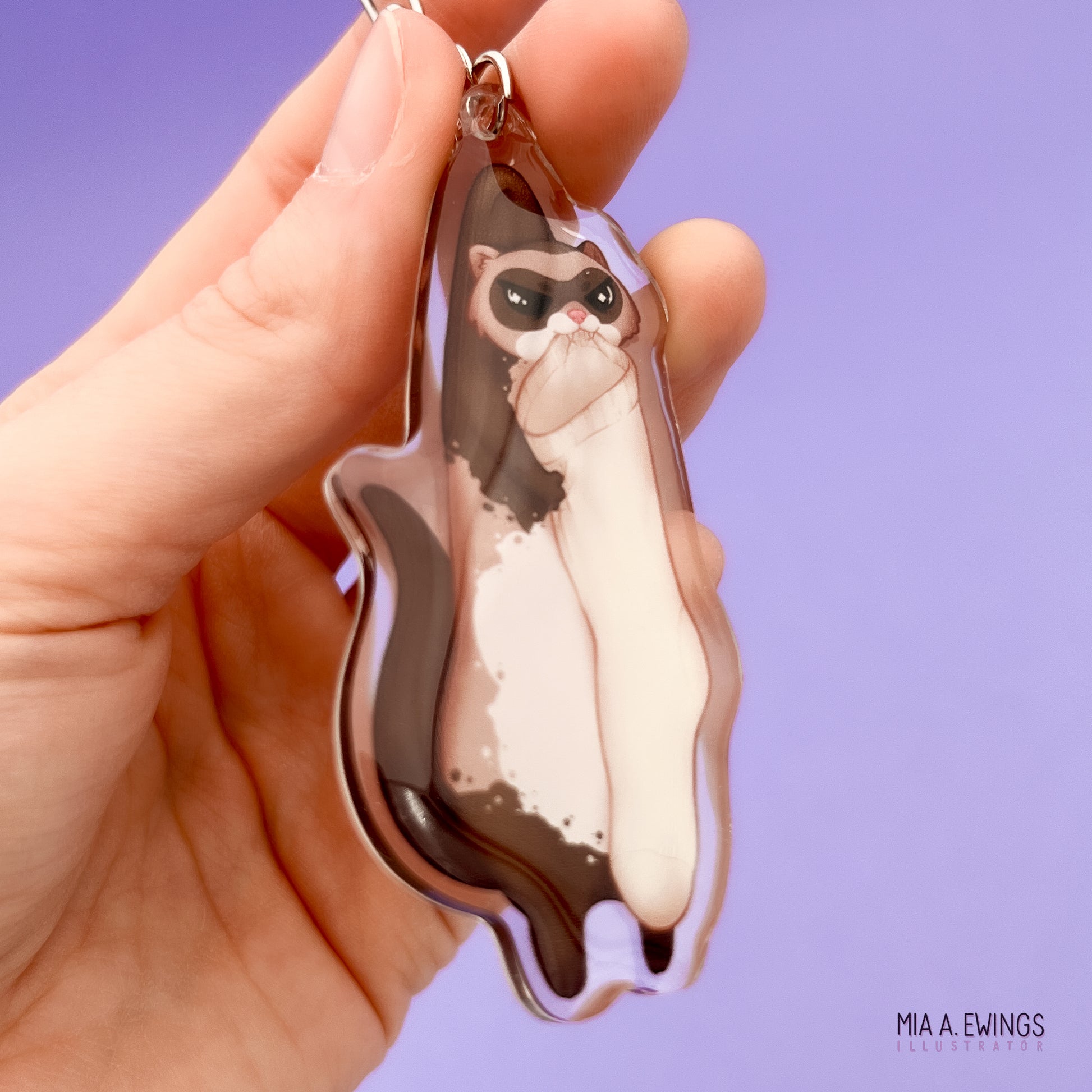 Ferret Acrylic Keychain
