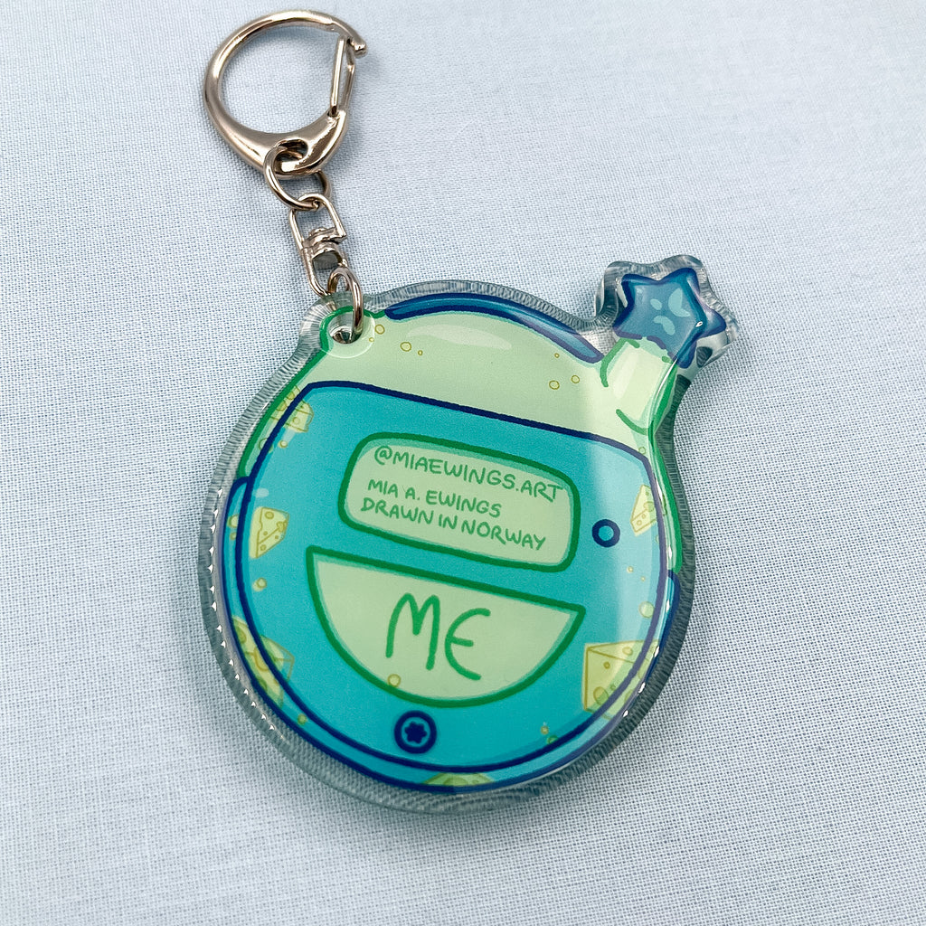 Rat shaker keychain