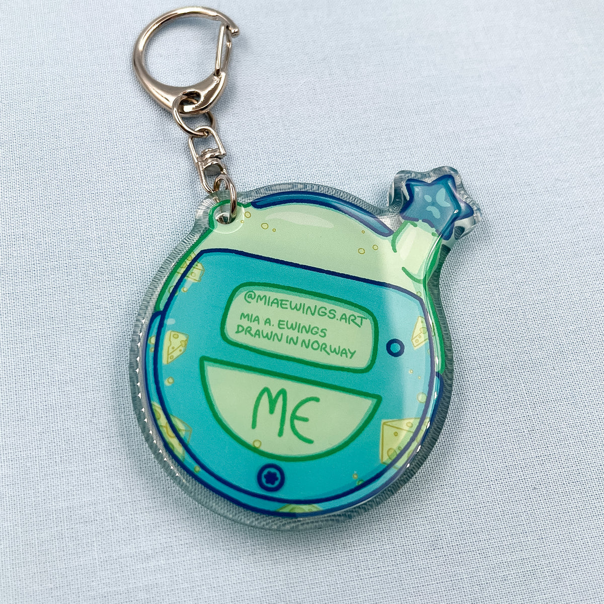 Rat shaker keychain