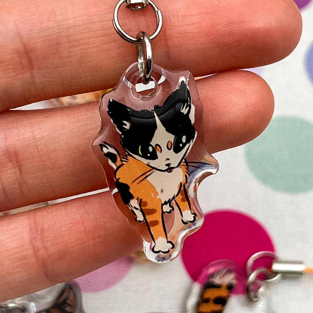 Silly Kitty phone charms/mini keychains