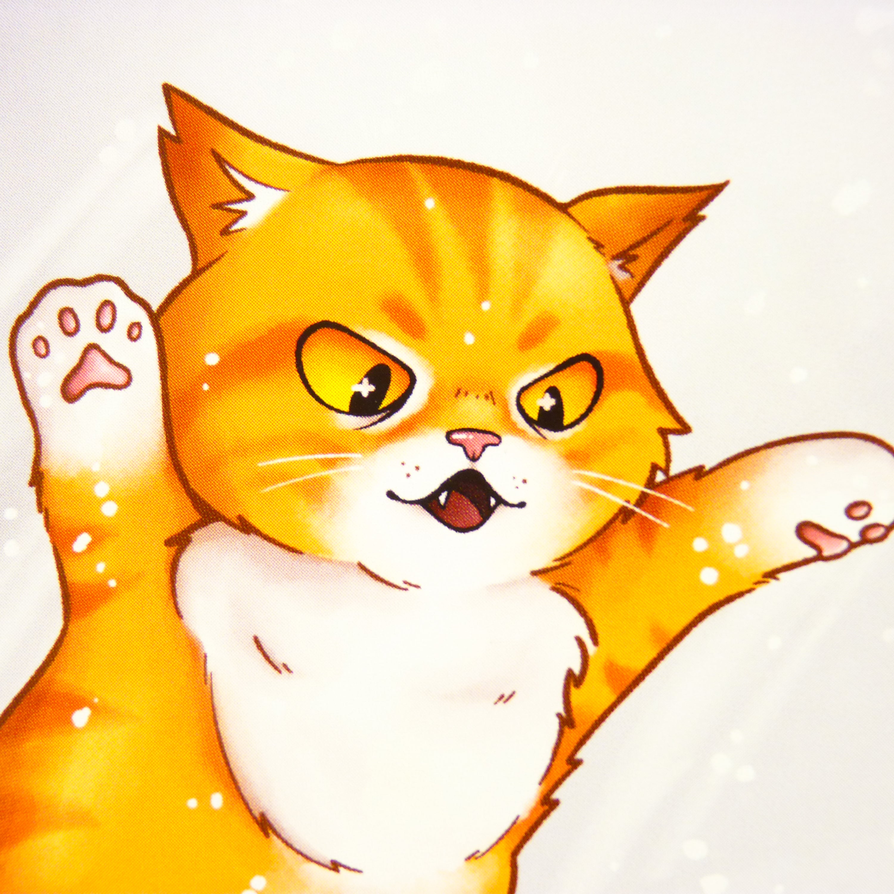 Kitten vs Snowman Postcard